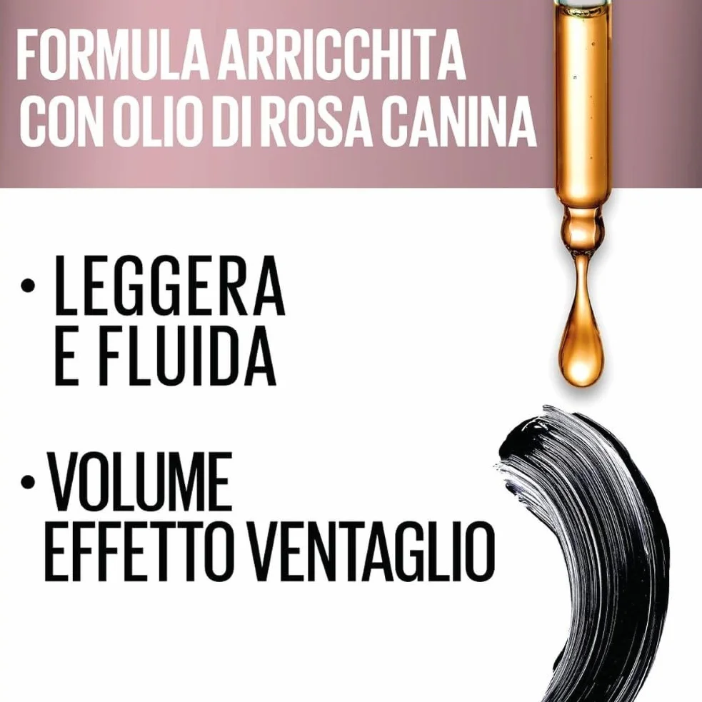 Maybelline New York Mascara Ciglia Sensazionali, Volumizzante, Effetto Ventaglio sulle Ciglia, Intense Black, 9,5 ml