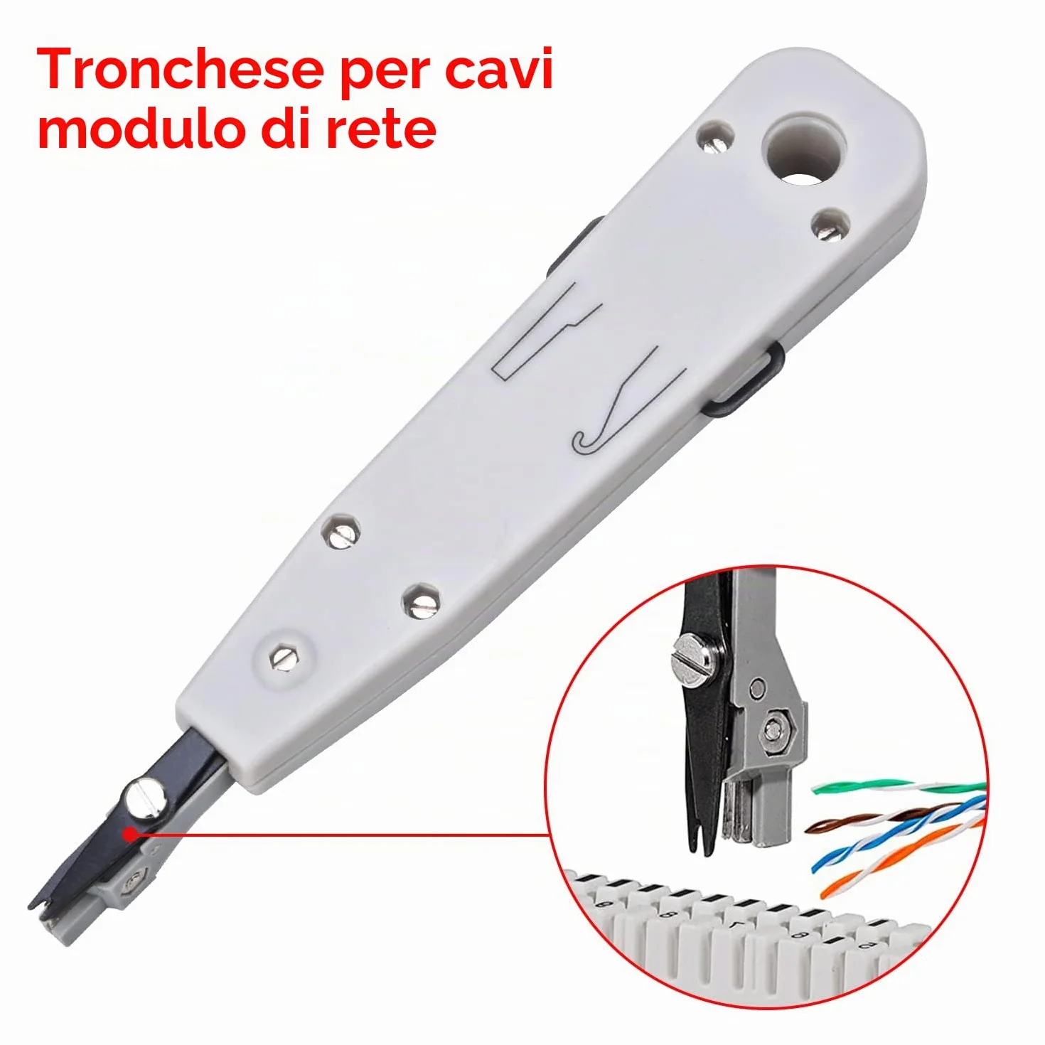 Preciva RJ45 RJ11 Kit di Rete Professionale 97 in 1 Crimpatrice Cavi Ethernet LAN Tester