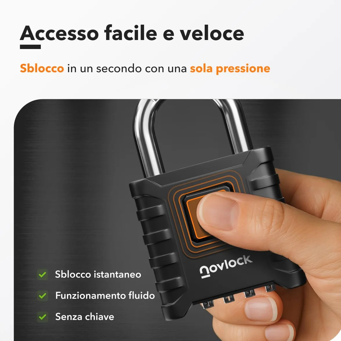 Lucchetto a combinazione 8 mm, robusto e resistente alle intemperie, per esterni e interni, nero