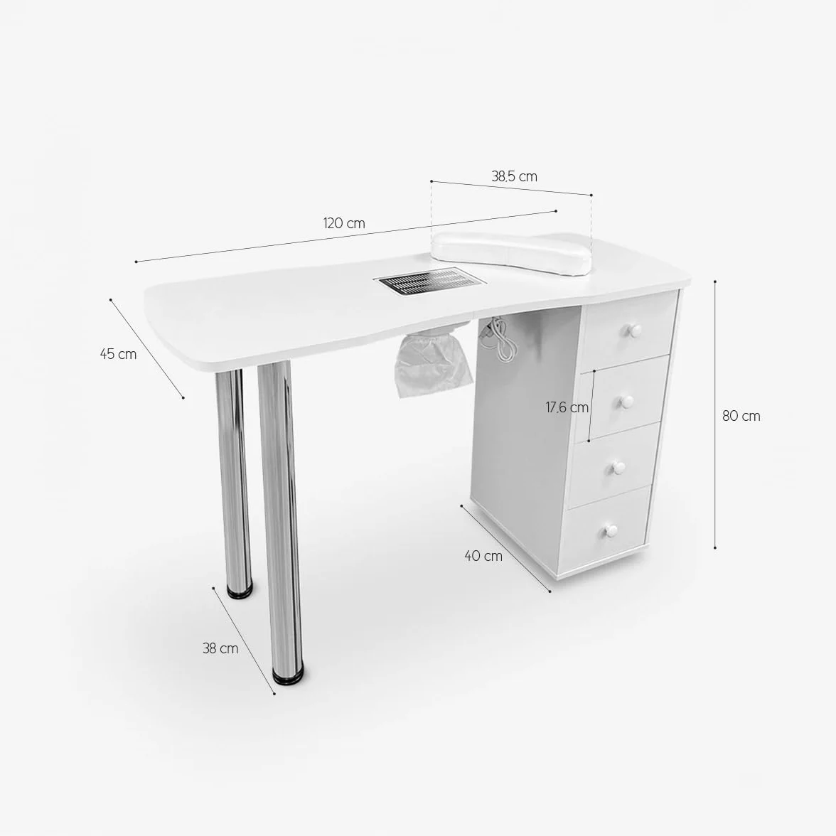 Produce Shop Tavolo Manicure Ricostruzione Unghie Aspiratore Per Estetista Manoop