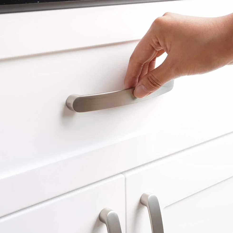 Maniglie per Mobili da Cucina 160mm Acciaio Inox Nichel Satinato 10 Pezzi