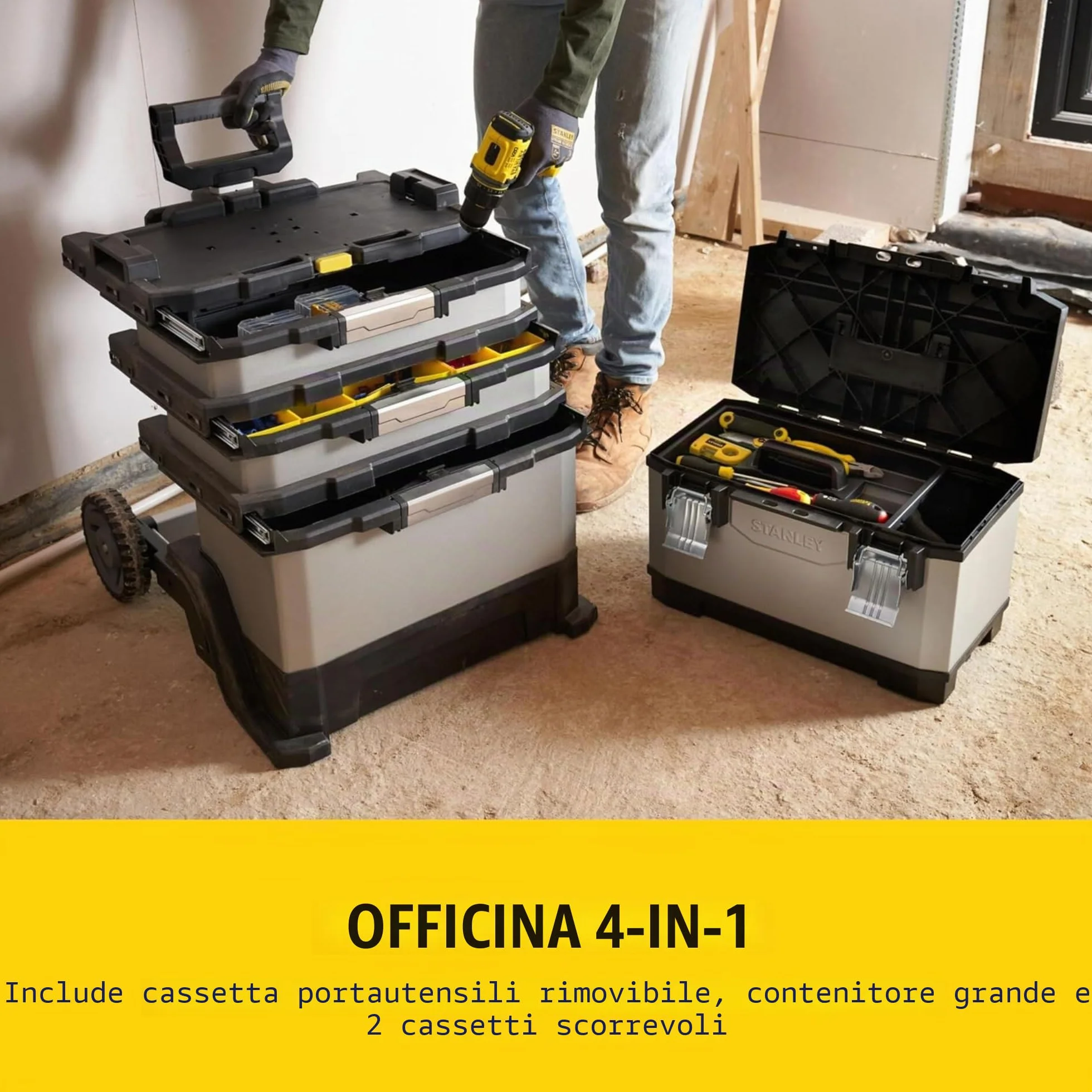 STANLEY FATMAX Carrello Porta Utensili 56.8 x 89.3 x 38.9 cm 1-95-622