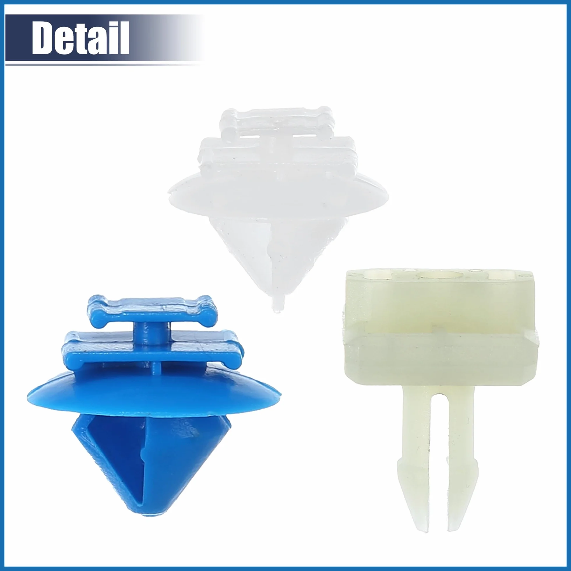ABSOPRO Auto Gonna Fissaggio Clip Set 10pz Bianco per Citroen DS3