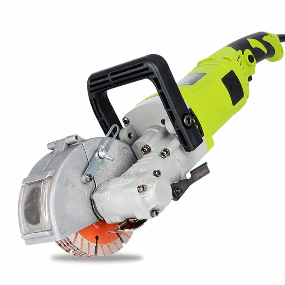Smussatore murale elettrico Scanalatrice 4000 W 6000 giri/min 5 lame taglio pompa acqua mattoni cemento marmo Larghezza max 35 mm Profondità max