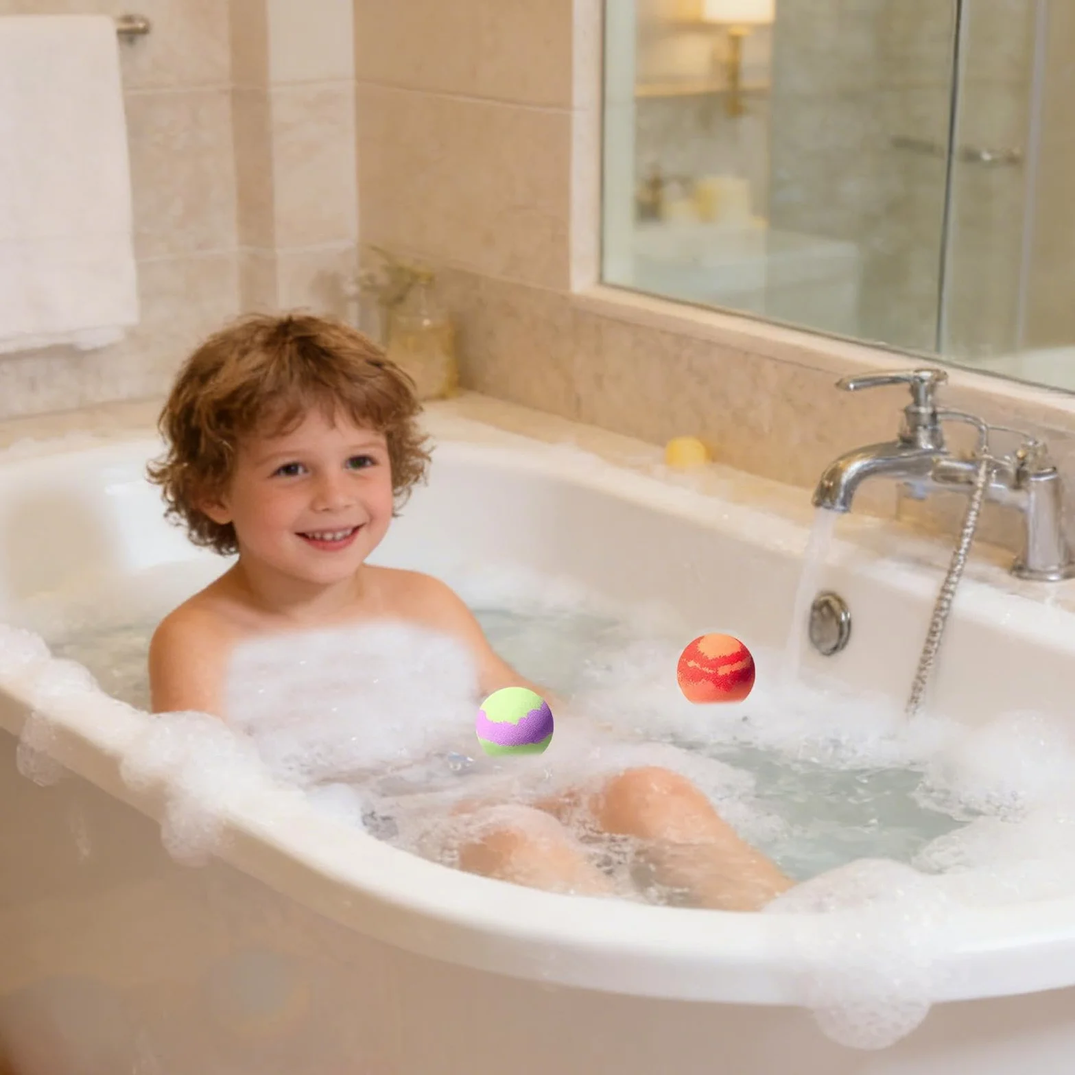 Bombe da Bagno Effervescenti 12 Pezzi Colorate Delicate Effervescenti | Giocattoli All'interno per il Bagnetto Per Adolescenti Famiglia Bambini Figli Figlie