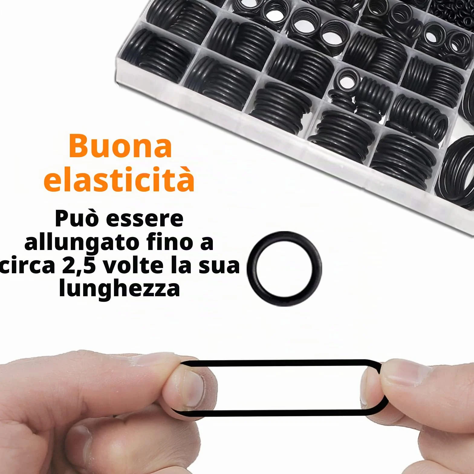 ZDBB O Ring Assortment Kit 1540 Pezzi Gomma Nitrilica Set con Pick per Rubinetto OD 4mm-50mm