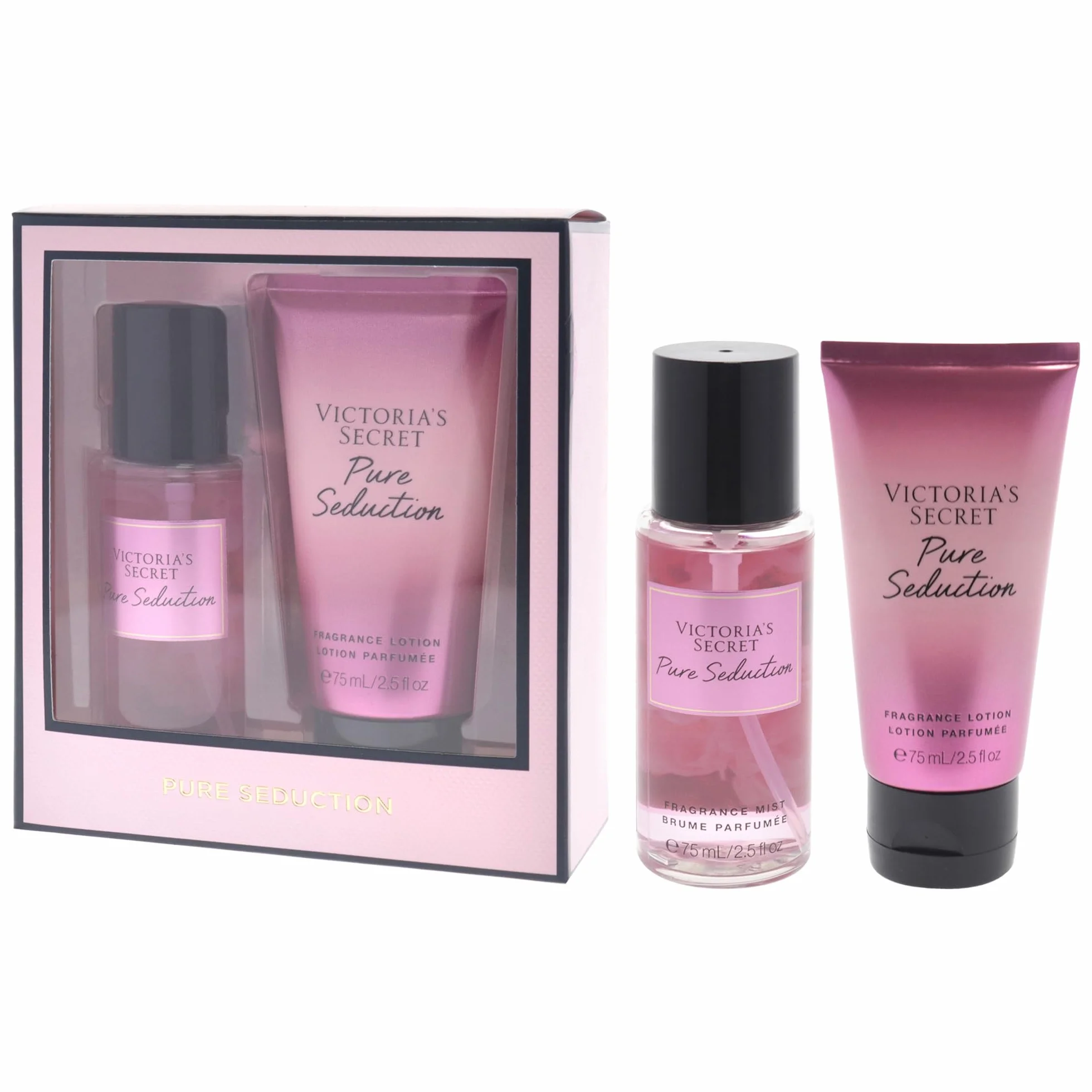 Pure Seduction Set di Victoria's Secret per donne, set regalo 2 pezzi, 65 ml, lozione profumata