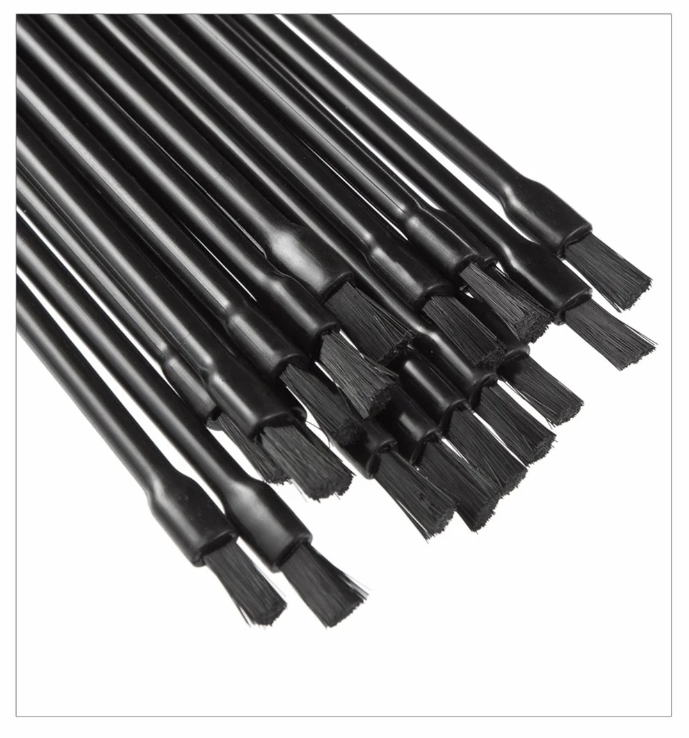 100 Pezzi Monouso Labbro Pennelli Rossetto Lucentezza Bacchette Bastoncino Applicatore Trucco Attrezzi Kit, Nero