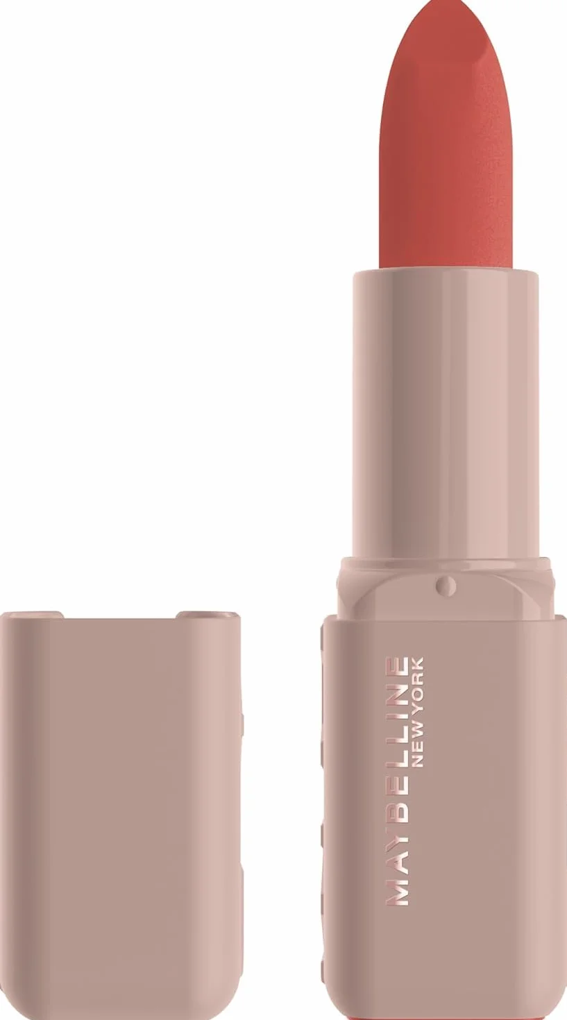 Maybelline New York Rossetto Matte, Per Labbra Idratate, Colore Intenso, Con Acido Ialuronico e Oli Nutrienti, Maybelline Serum Lipstick, Tonalità: 002 Maybe It's.., 3,4 g
