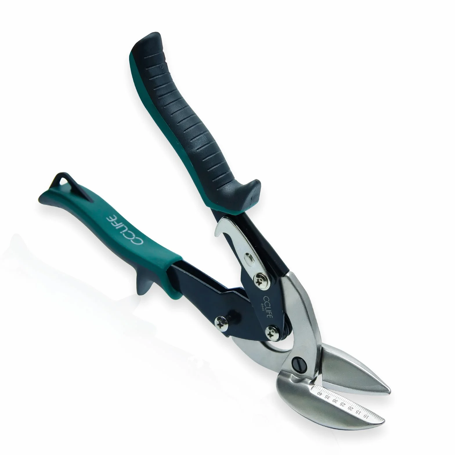 CCLIFE Cesoia per Lamiera CR-MO Aviation Snips Doppia Leva Taglio 45mm Spessore 2mm Extra-Robusto