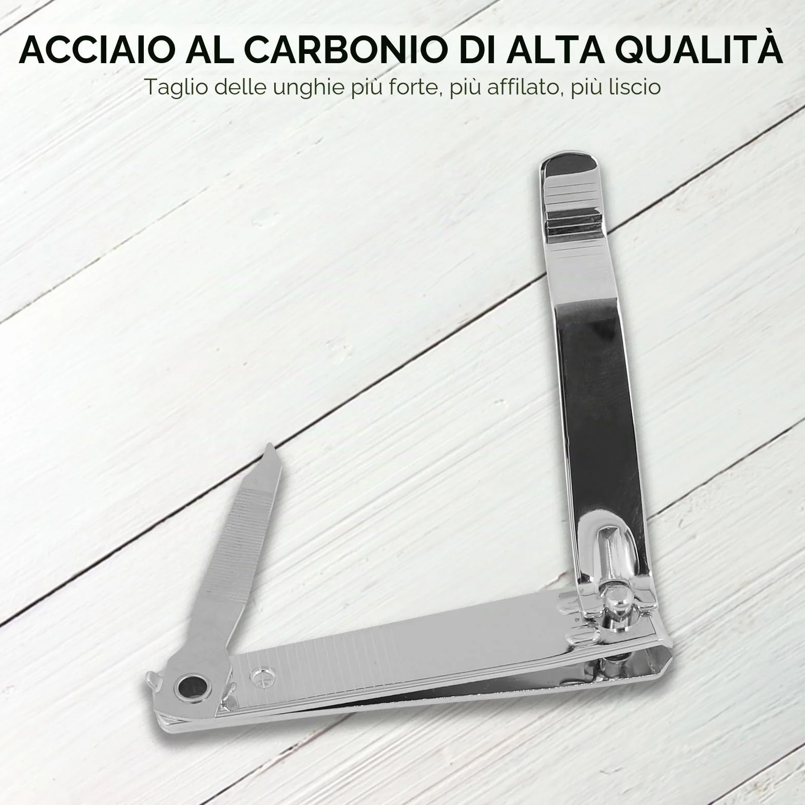 SS INSTRUMENTX 1 Pezzo Tagliaunghie Resistente, Acciaio Inossidabile Taglia Unghie per Piedi per Unghie Delle Mani e dei Piedi, Tagliente, Duraturo Tagliaunghie Uomo & Donna