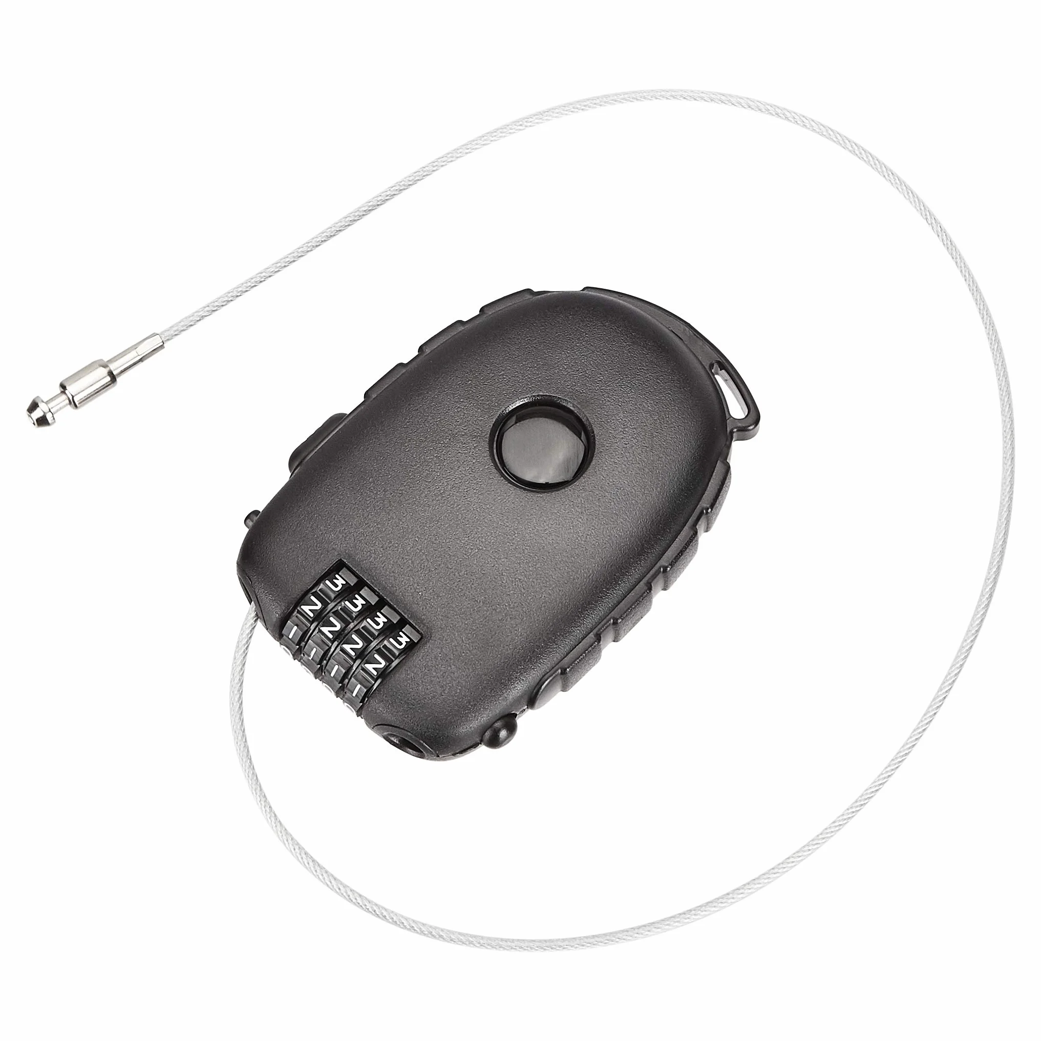 Amazon Basics Lucchetto a 3 cifre con cavo retrattile