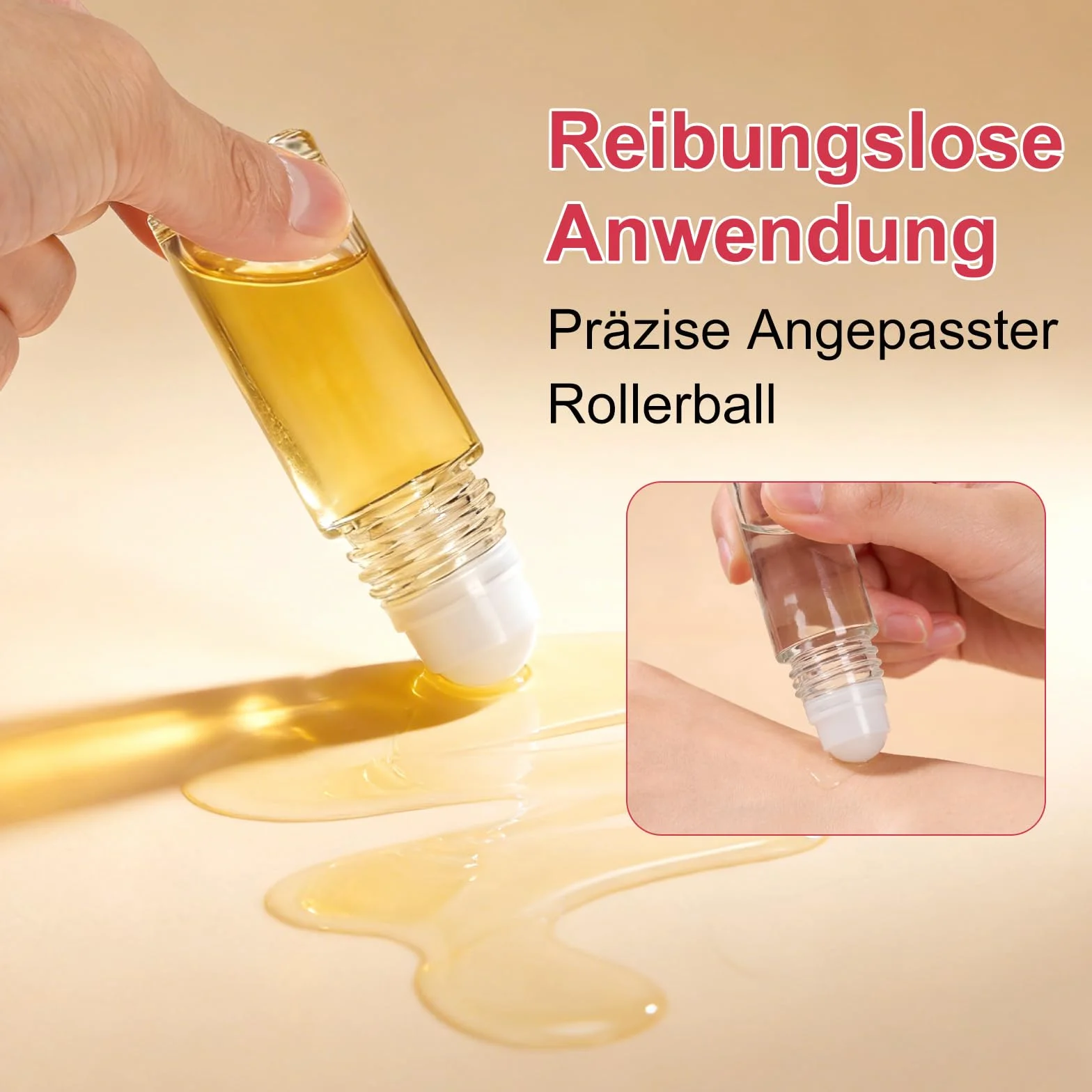 4 Pezzi 30ml Flaconi Roll on Vuoti in Vetro – Flaconi Roll on per Oli Essenziali con Sfera, Ricaricabili, con Contagocce, Imbuto e Adesivi per Aromaterapia e Profumi