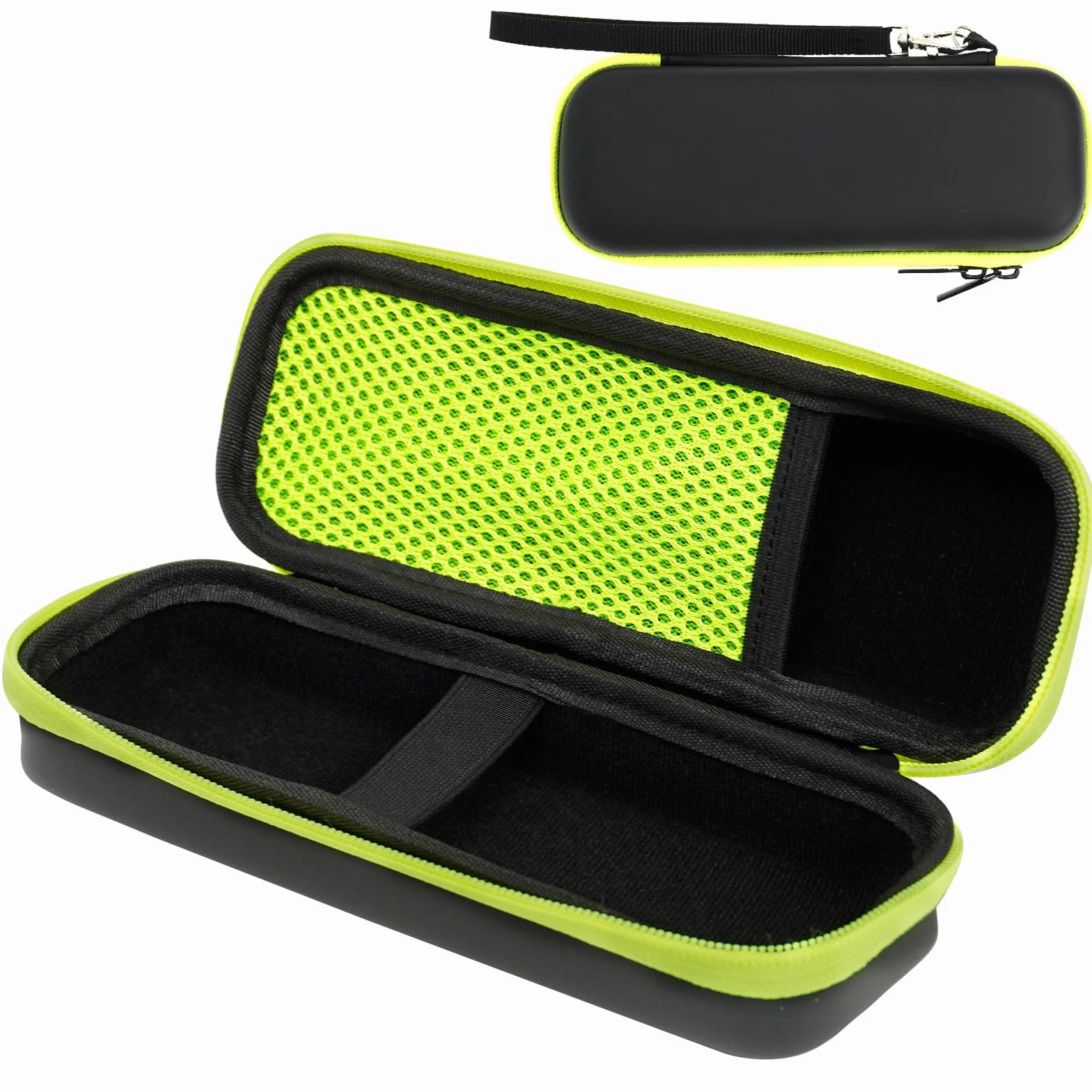 Custodia protettiva per rasoio elettrico Philips OneBlade QP2734/QP2724/QP6551 e OneBlade Pro 360, custodia impermeabile, custodia da viaggio per rasoio e accessori (verde/nero)