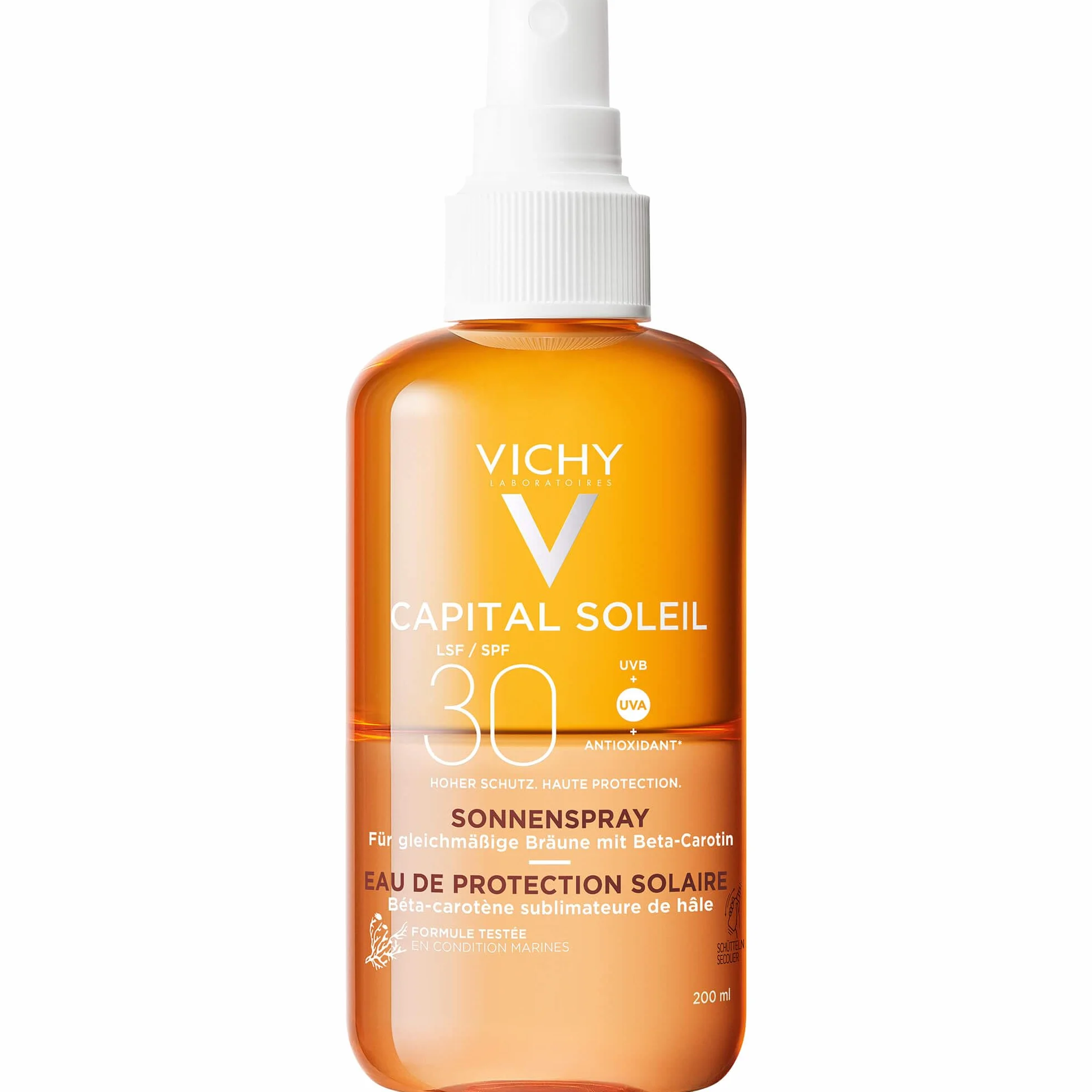 Acqua Solare Abbronzante Alta Protezione 200ml - Freschezza e Idratazione con Betacarotene e Vitamina E