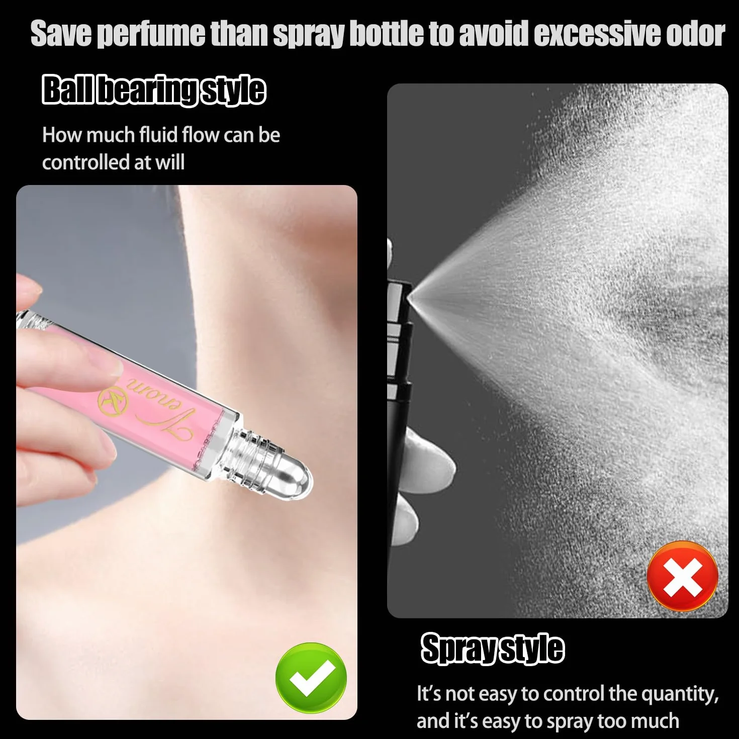 2 Pezzi Profumo Feromoni per Donna, Profumo Donna, Profumo ai Feromoni per Pheromone Perfume Venom, Fragranza Duratura, Bella e Sicura di sé