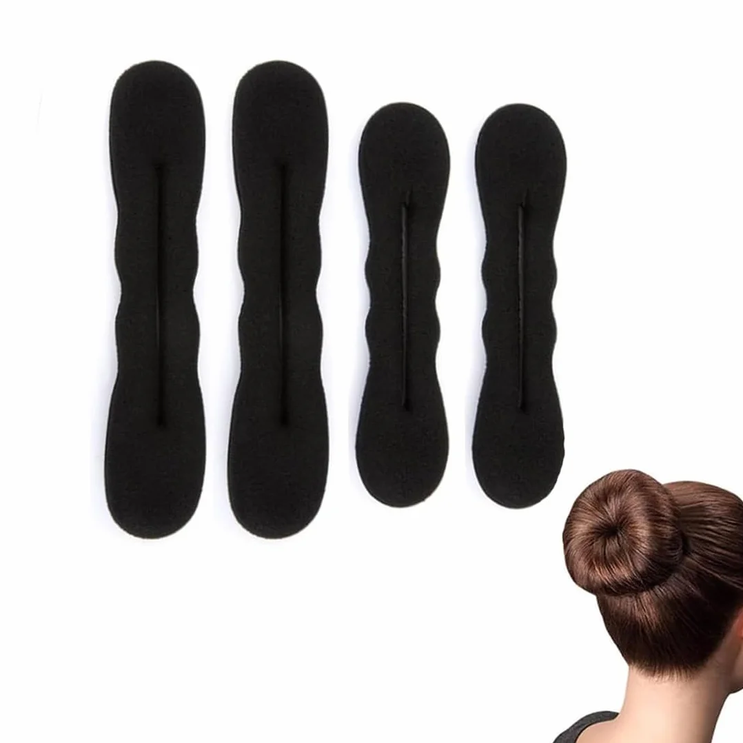 4 pezzi Bun Maker, Pillow Top Hair Stylist, Hair Plate Maker, Bun Maker, Magic Bun