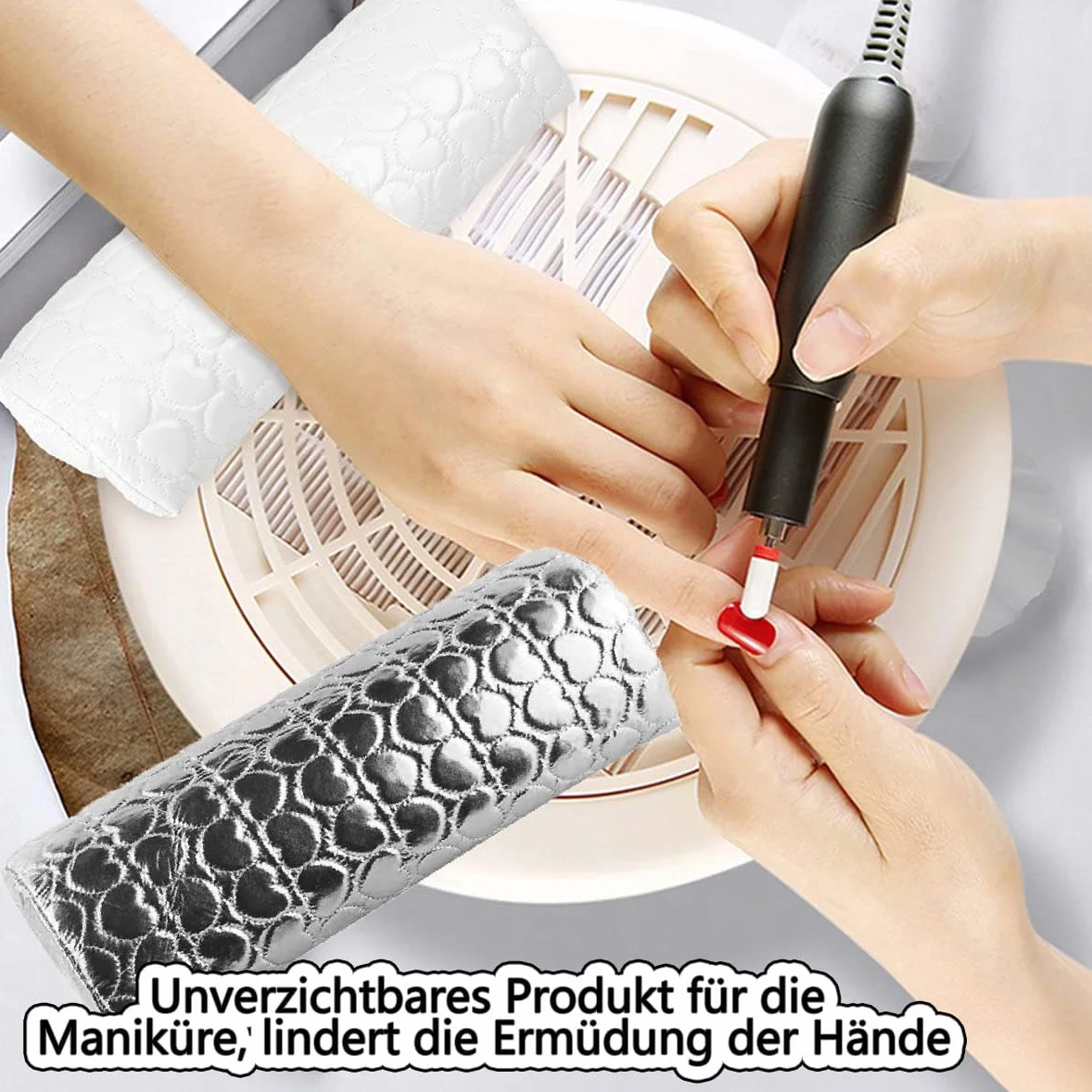 LATRAT Cuscino per Manicure Cuscino per Unghie Supporto per Nail Design Supporto per Manicure per Studio di Unghie Spugna per Polso per Manicure per Salone Arte delle Unghie Nail Art Cuscino