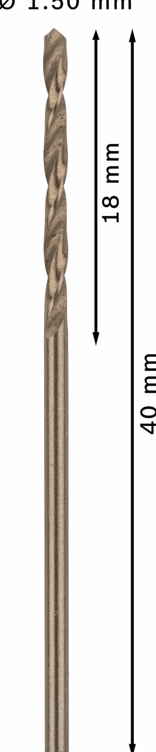 Bosch Punta per metallo PRO HSS-Co Ø 1,50 mm Trapano Accessorio