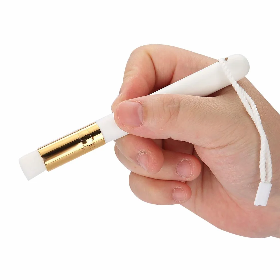 Struccante Occhi, Detergente Schiumogeno Per L'Estensione Delle Ciglia 60ml, Lavata Estensione Della Spazzola del Ciglio Sicura per Uso Quotidiano(Schiuma Detergente per Ciglia + Pennello Dorato)