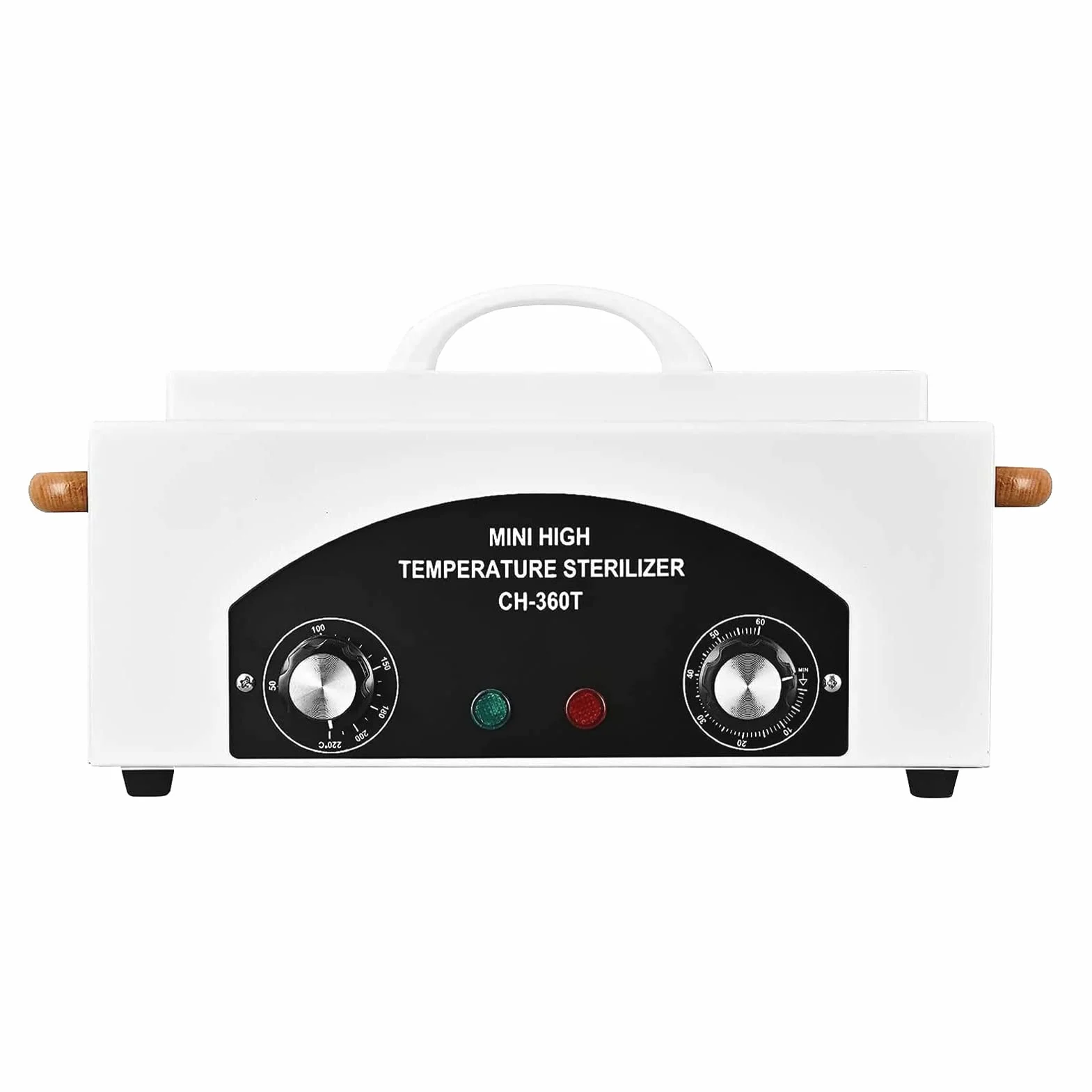 Sterilizzatore ad Aria Calda 300W, disinfezione, 220 ℃, sterilizzatore a Calore Secco, sterilizzatore ad Alta Temperatura con Timer per Cosmetici, studi dei Piedi, Parrucchiere (Bianco)