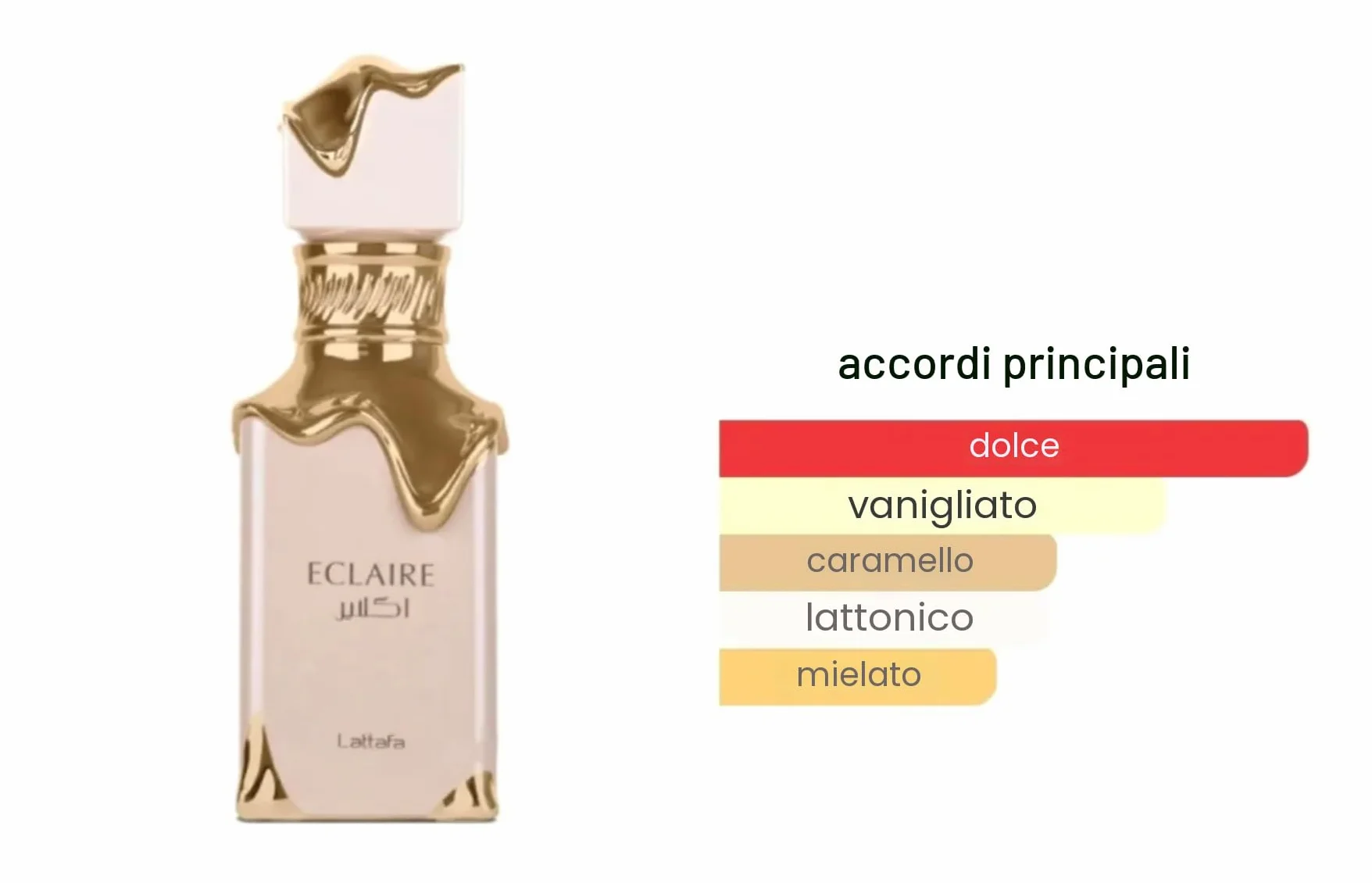 Profumo Eclaire 100 ml, profumo arabo da donna a lunga durata, Eau da Parfum importato da Dubai, include atomizzatore ricaricabile 5 ml, fragranza floreale e dolce (Eclaire)