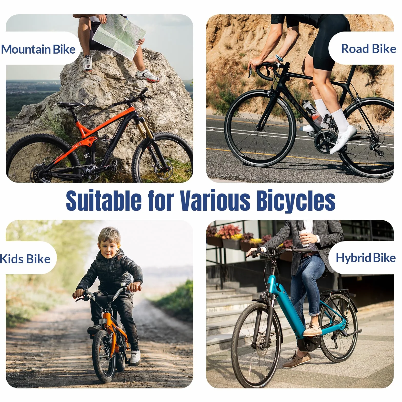 Euqvunn Appendi Bici da Muro Supporto per Biciclette da Parete 35KG Gancio Bici verticale salvaspazio per garage/interni Compatibile con Bici da Corsa/Mountain Nero Set di 2