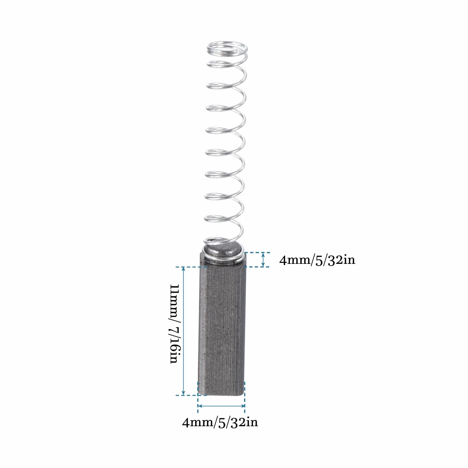 QUARKZMAN Spazzola di Carbone 4x4x11mm 4 Pezzi per Motore Elettrico Utensili