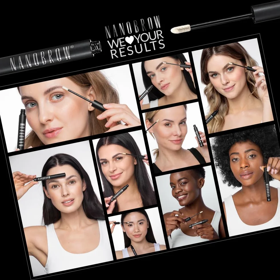 Siero per sopracciglia Nanobrow Eyebrow Serum - Balsamo per sopracciglia, Accelera la crescita, rafforza e infoltisce le sopracciglia