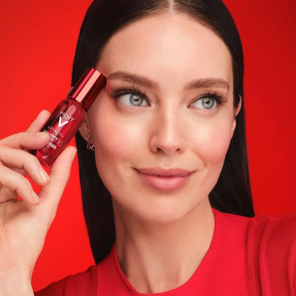 Vichy Liftactiv, Collagen Specialist 16, Siero Contorno Occhi, Per Tutti i Tipi di Pelle, Contorno Occhi Compatto e Rimpolpato, Sguardo Fresco e Riposato, Con Ramnosio, Peptidi e Maitake, 15 ml