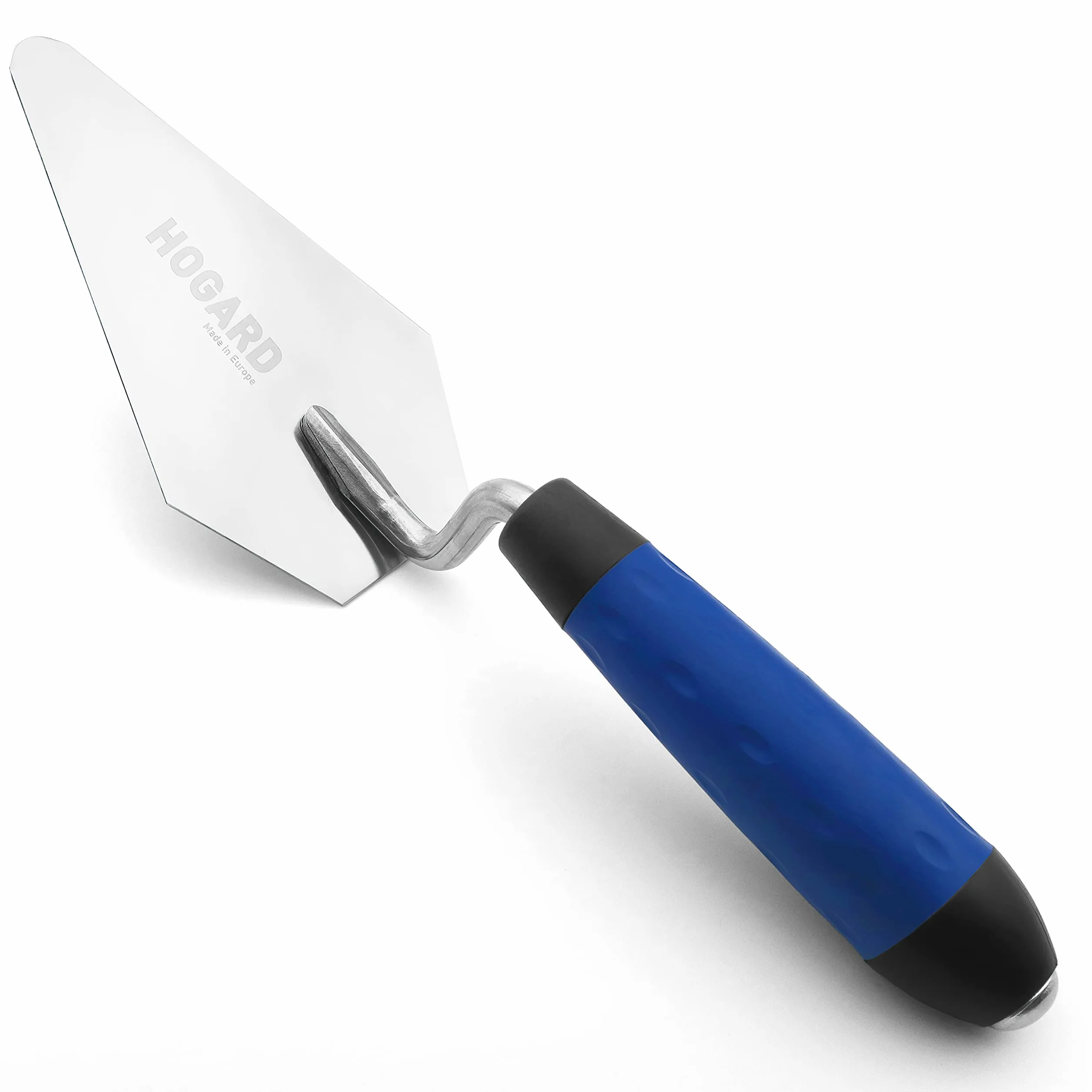 Cazzuola Muratore Professionale Punta Quadra Acciaio Inox Manico Ergonomico Intonaco Prodotto UE
