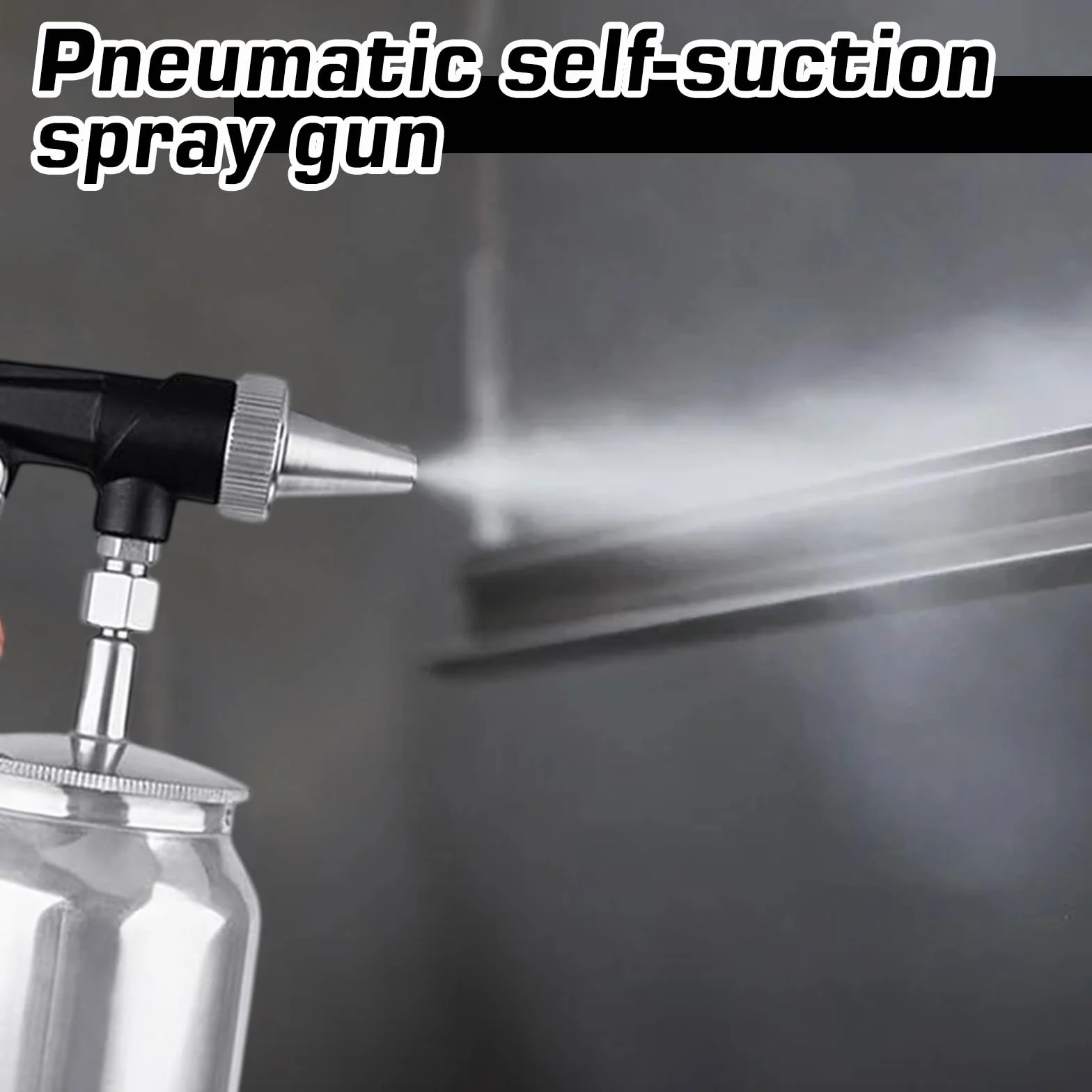 Pistola per sabbiatura con serbatoio in alluminio 6,5-8 bar 1L aria compressa