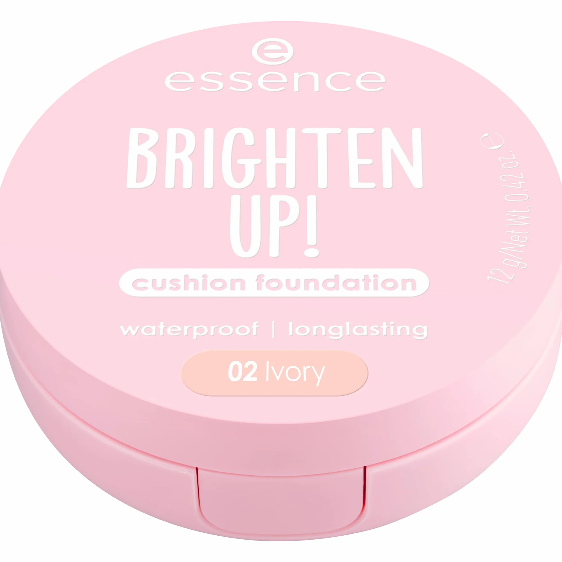 essence BRIGHTEN UP! fondotinta cushion, lunga durata, schiarente, naturale (12g)