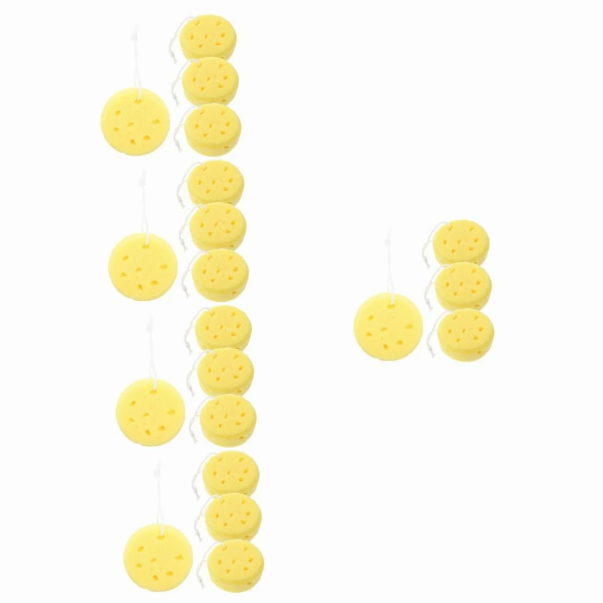 Ipetboom 5 Set di Spugna da Bagno a Doppia Faccia in Luffa con Gancio Essenziale per La per Donne E Uomini Scrubber per Il Corpo Asciugatura Rapida 4 Pezzi*5