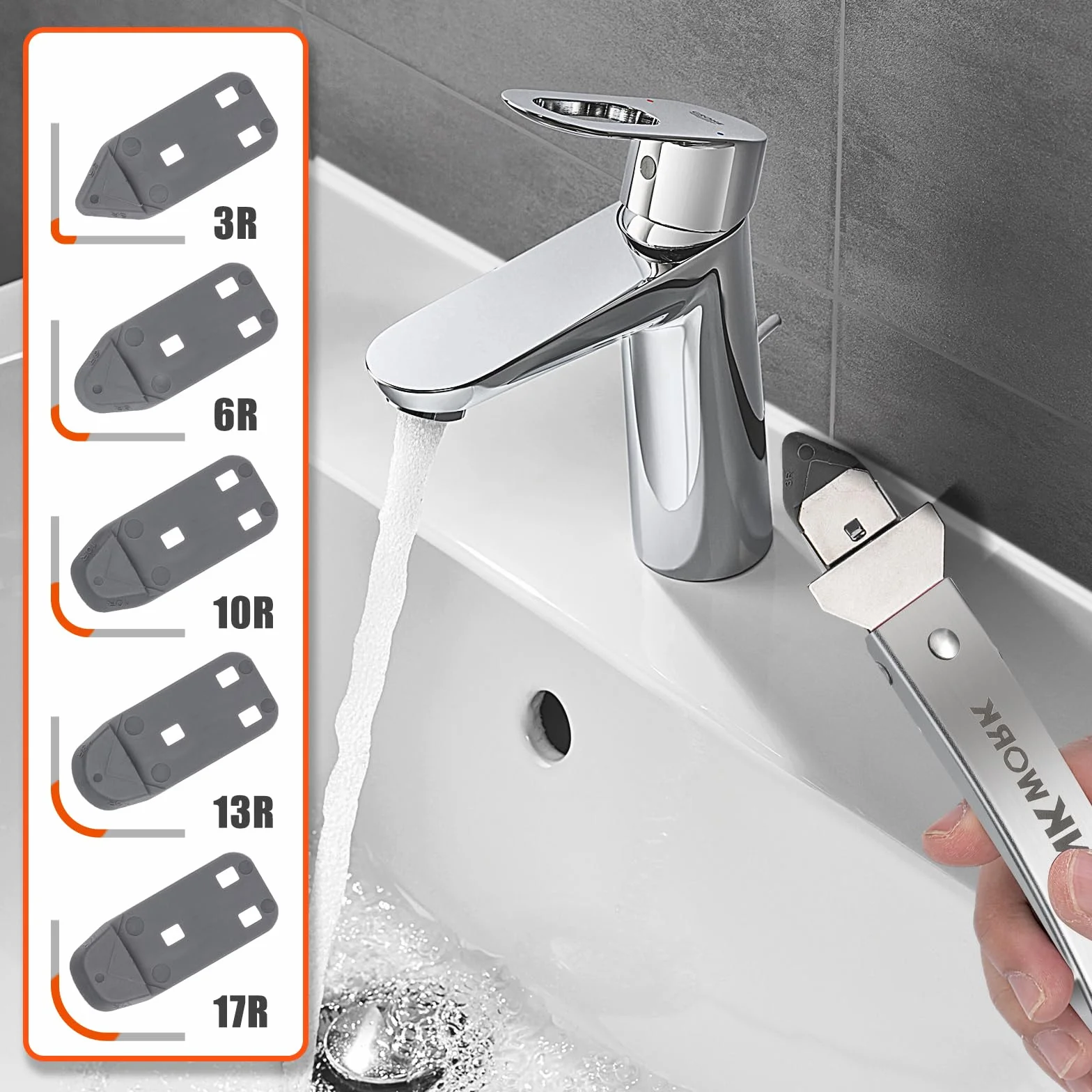 THINKWORK Utensili per calafataggio in acciaio inossidabile 4 in 1