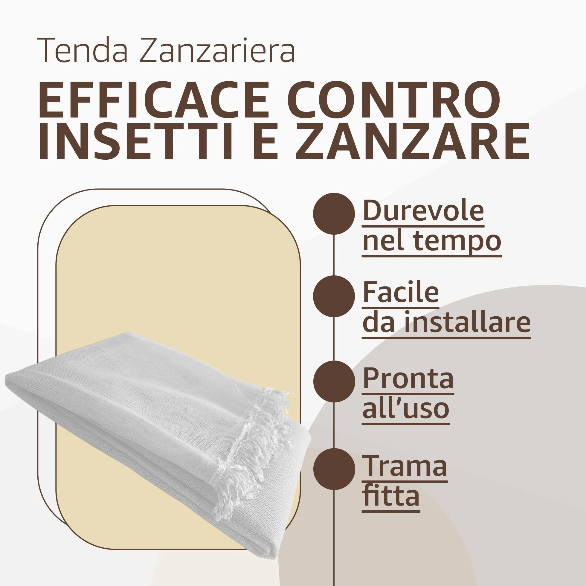 SONIT Zanzariera Finestra Bianco 150x250cm con Gancetti e Anelli, Rete Antizanzare per Porta Finestra, Protezione Insetti