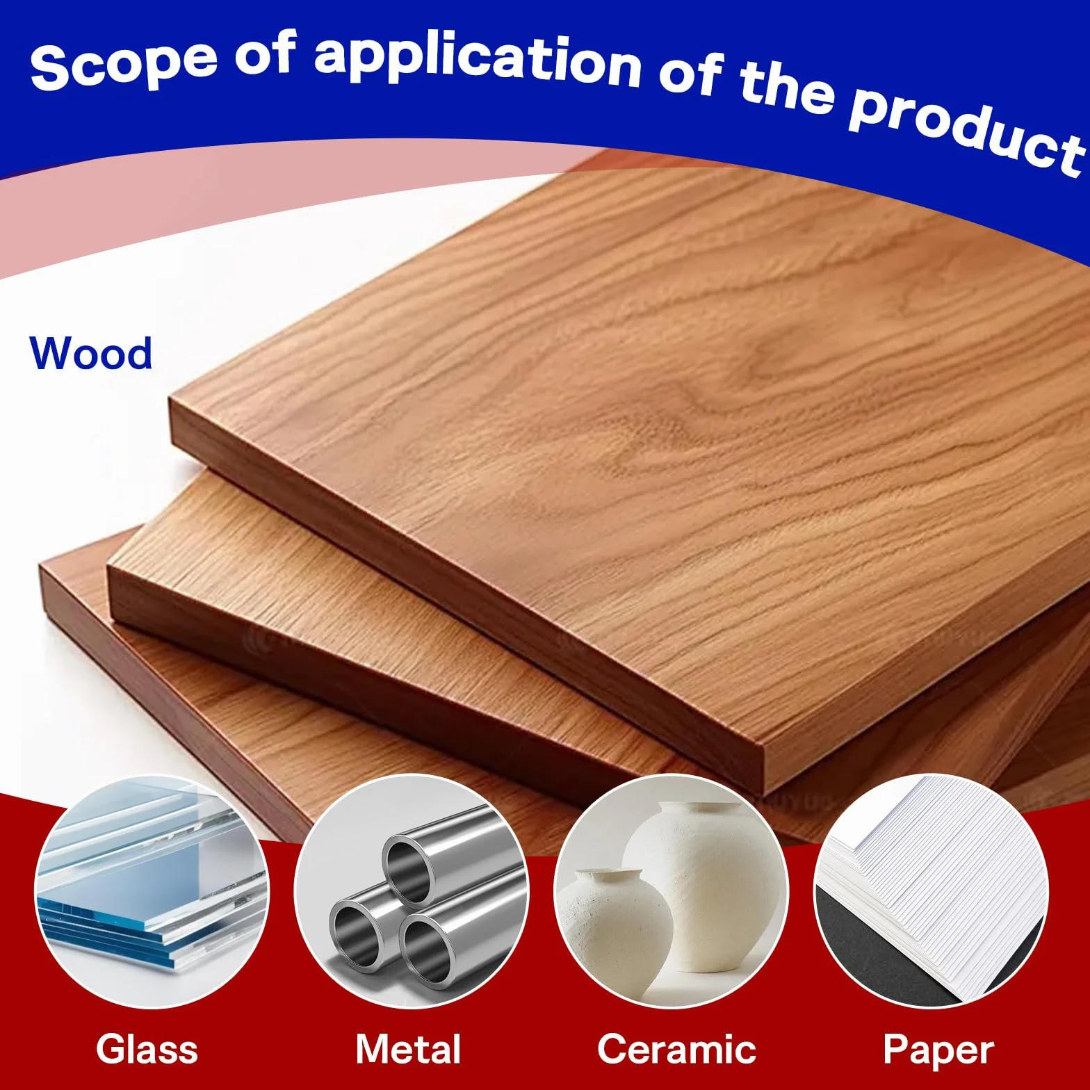 Colla Epossidica Bicomponente per Plastica, Adesivo Rapido Resistente Alte Temperature Ceramica Porcellana Legno