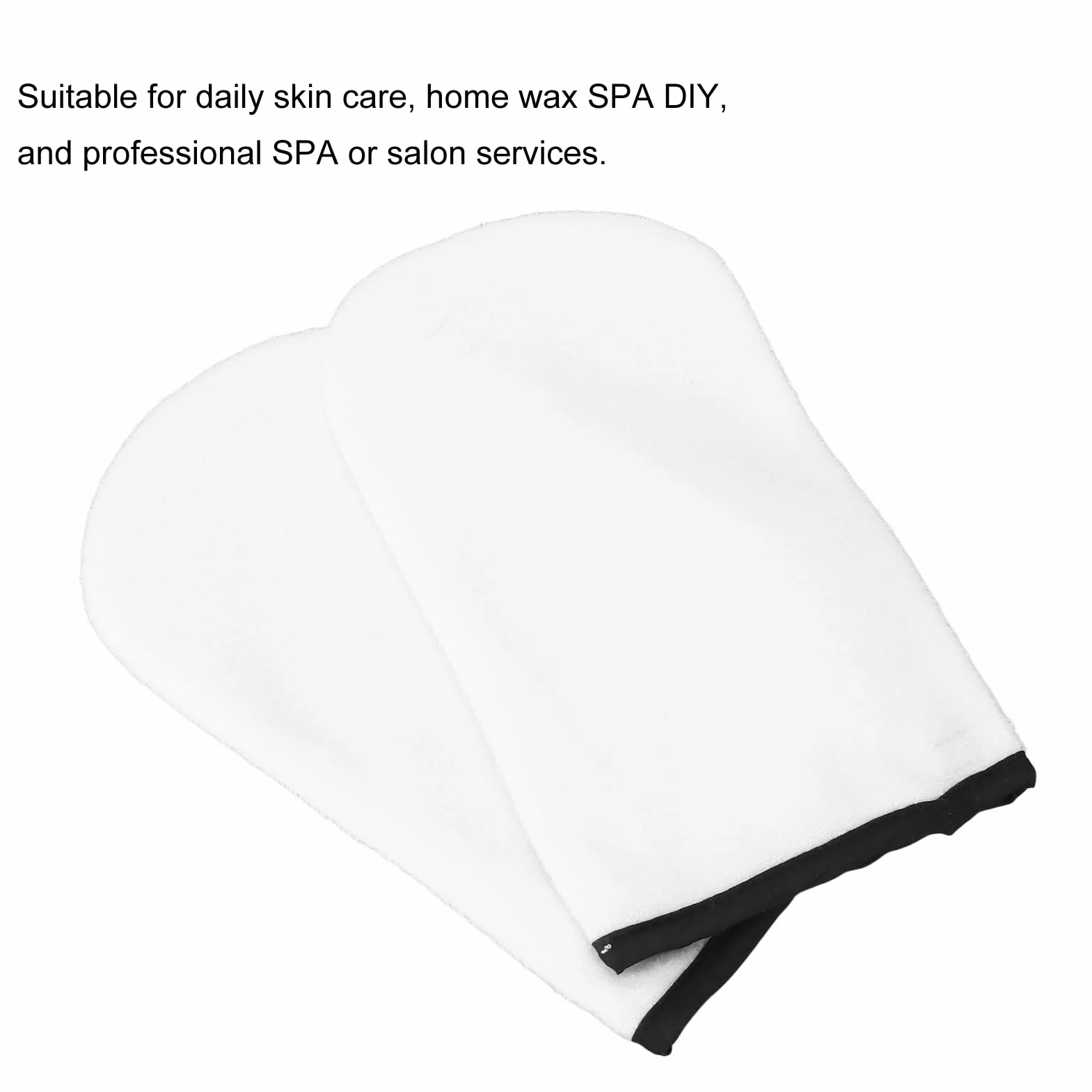 Guanti Per Terapia di Paraffina, Guanti di Cera di Paraffina 2 Pezzi in Puro Cotone Che Promuovono L'assorbimento Guanti Spa Per Terapia Manuale con Cera Calda Bianchi