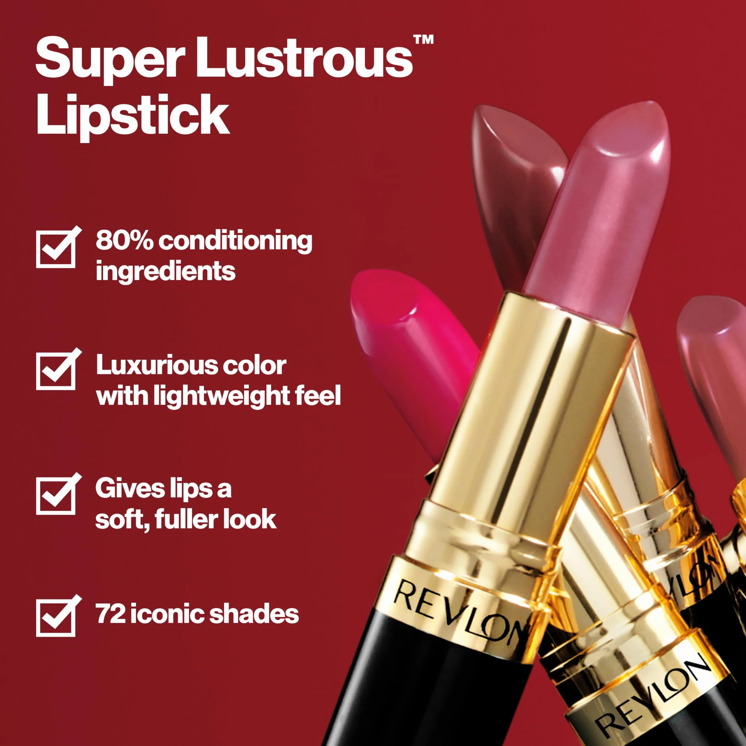 Revlon Super Lustrous, Rossetto, N°025 Sky Line Pink, 4.2 g