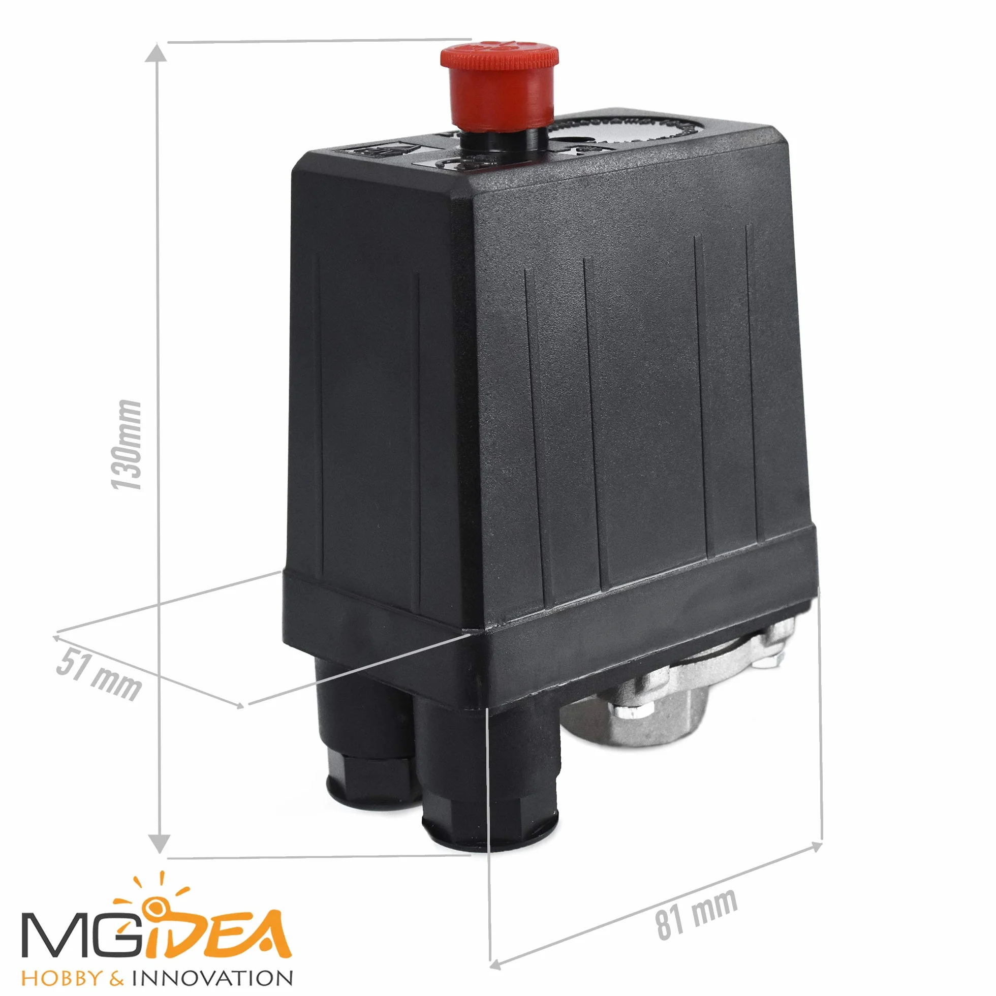 PRESSOSTATO REGOLABILE MECCANICO MONOFASE POMPA COMPRESSORE ARIA MGIDEA SK-8 230V 10A IP44
