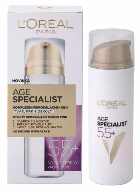 L'Oréal 55+ Complex Cream Care Sculptor For Face, Neck and Décolleté - 50 ml (Oekraïense Verpakking)