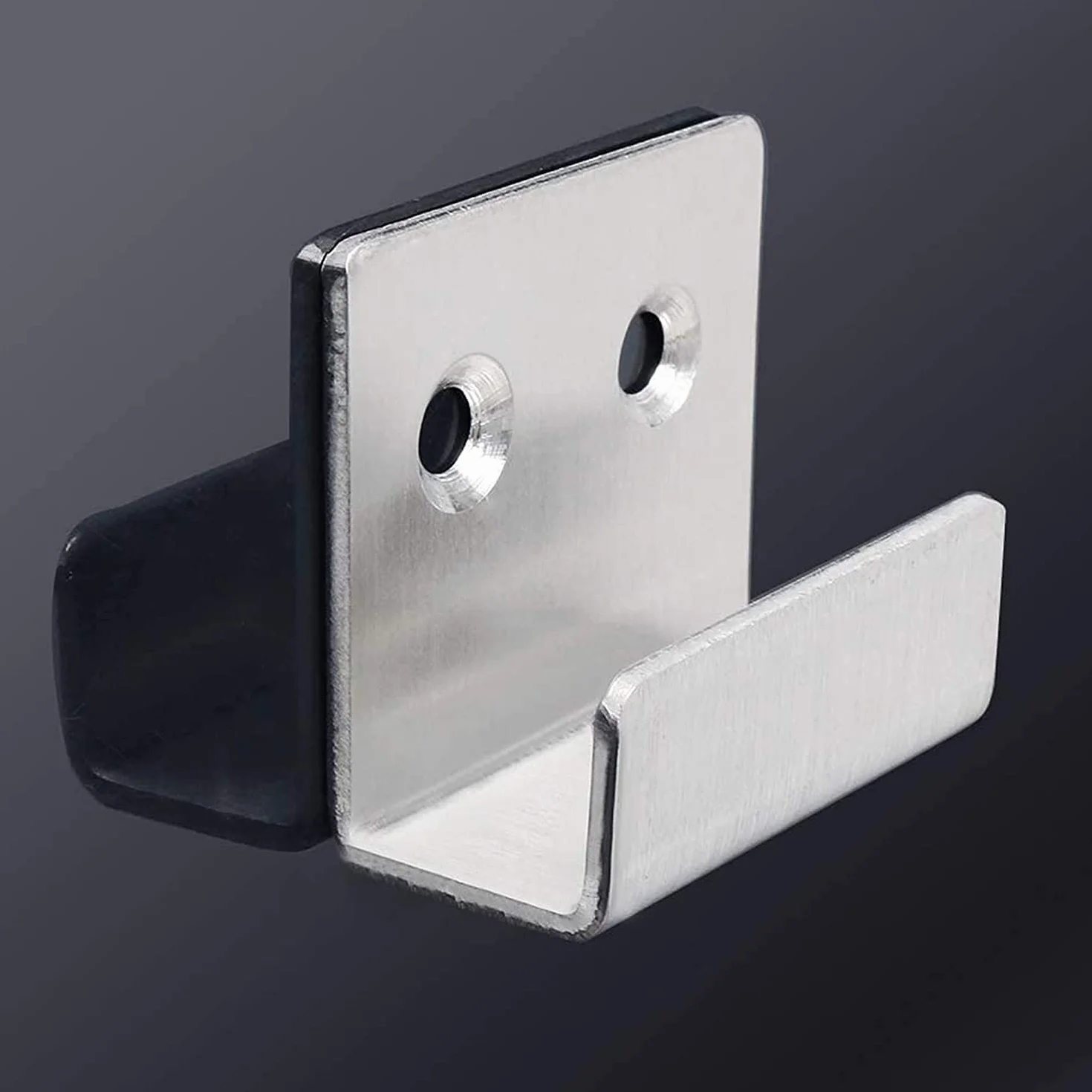 Ganci a U Inossidabile 50 kg 8 Pezzi per Bagno Cucina Vetro con Viti