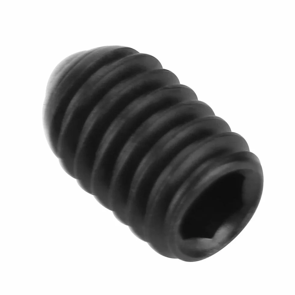 M4 Pressori a molla parti di fissaggio viti filettati con molla a sfera Set esagono incassato stantuffo in acciaio al carbonio M4*6 10pcs