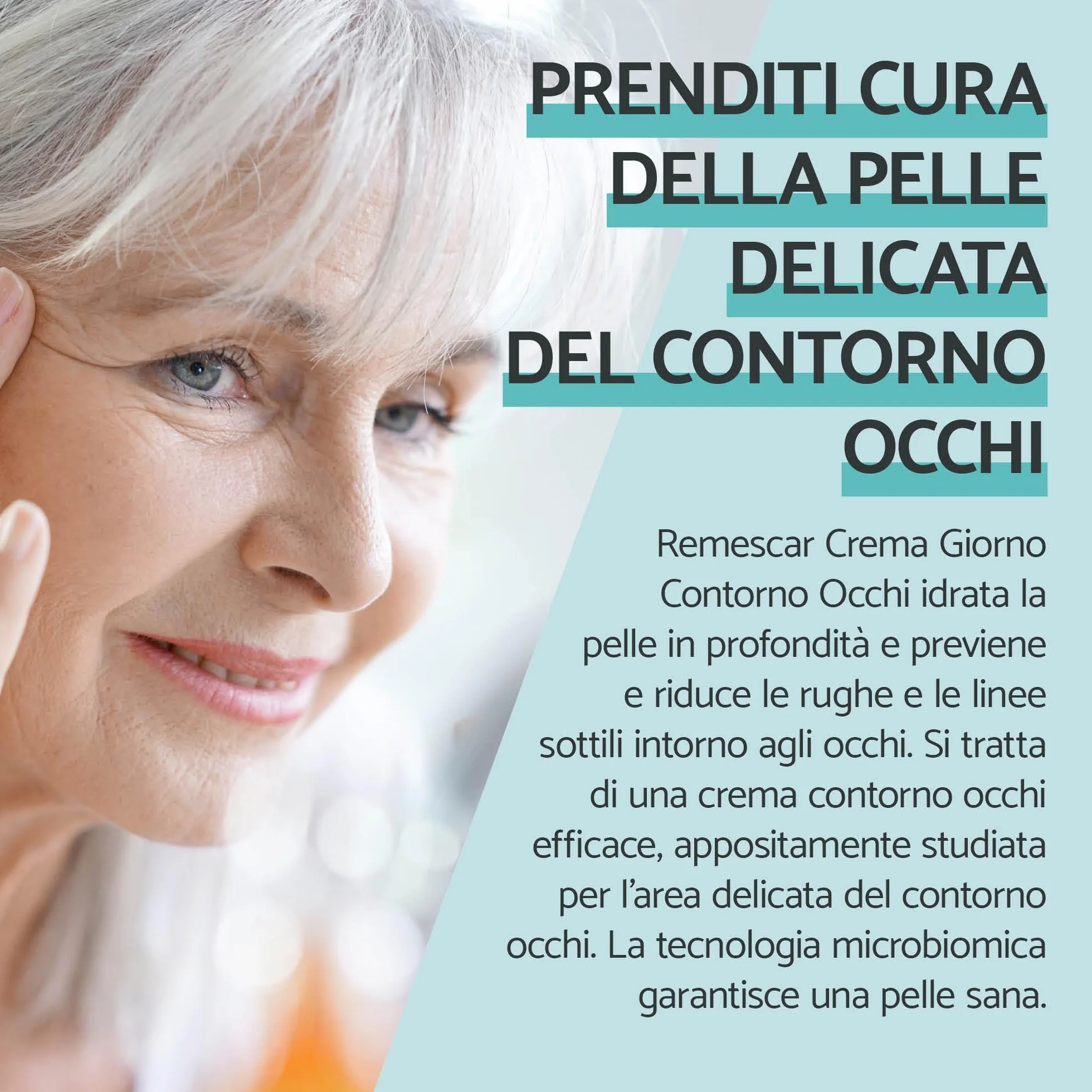 Remescar Crema Contorno Occhi 15ml – Antirughe e Anti-Età con Caffeina e Vitamina C – Riduce Borse, Occhiaie e Segni dell'Invecchiamento, Rimpolpa e Illumina la Pelle