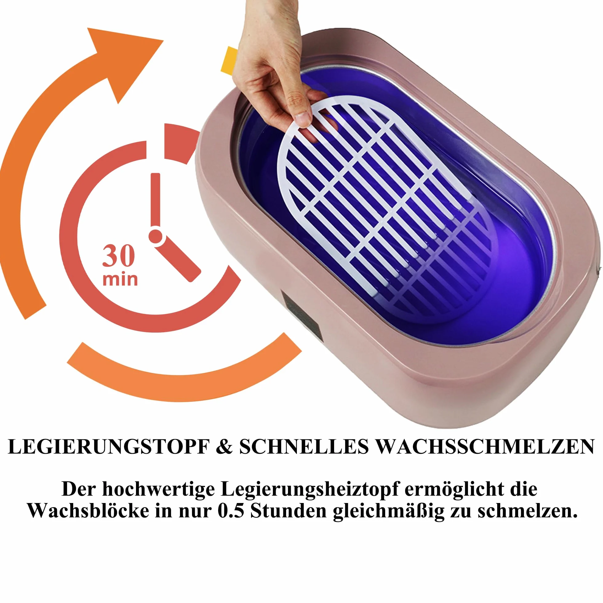 Paraffina Bath,4000ml scalda paraffina mani piedi professionale for Hands and Feet,include cera di paraffina per bagno di paraffina,Bagno di paraffina con tecnologia LED