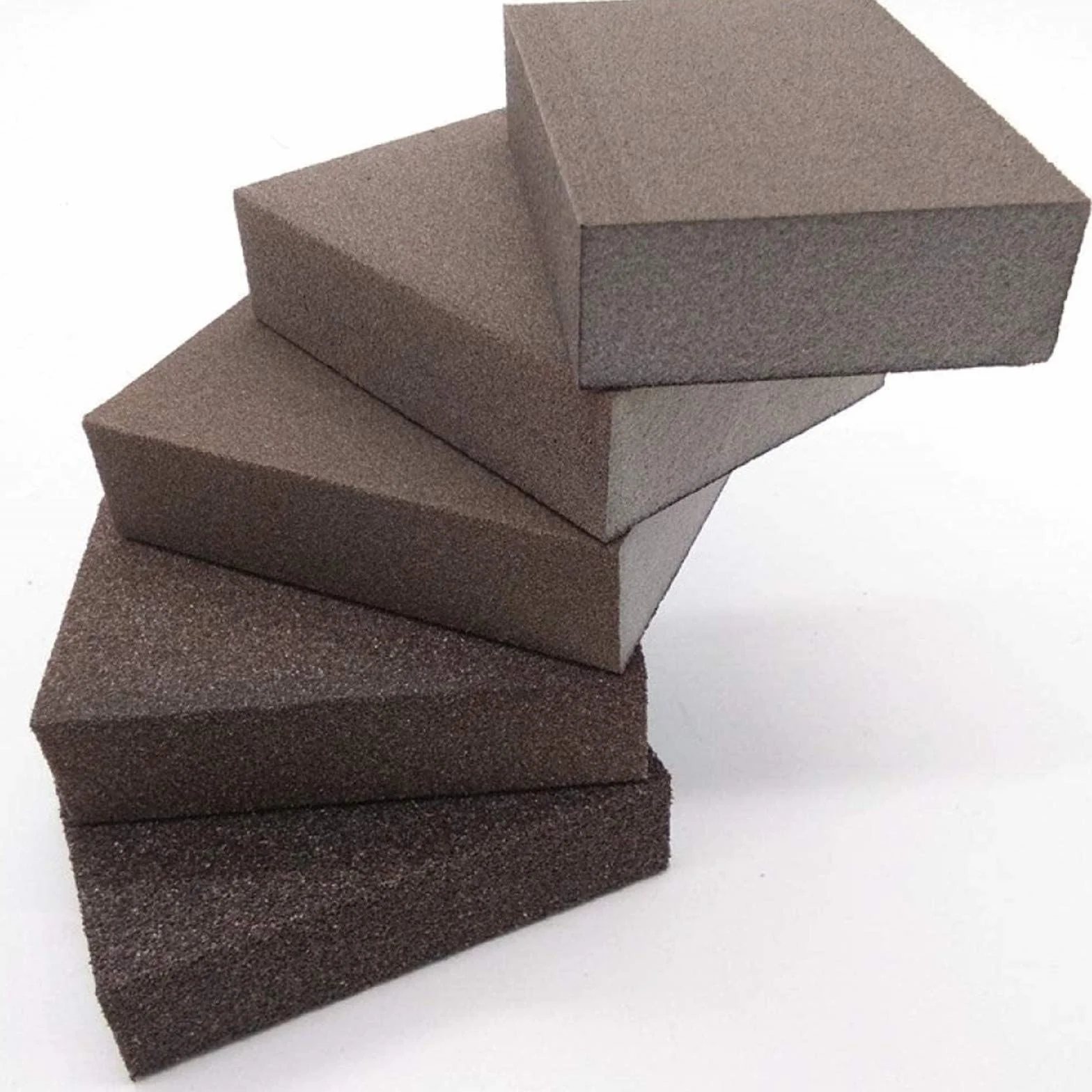 Spugne Abrasive 5 Grane 60/80/100/120/240 per Lucidare Legno Plastica Metallo Kit Lavabili 5 Pezzi