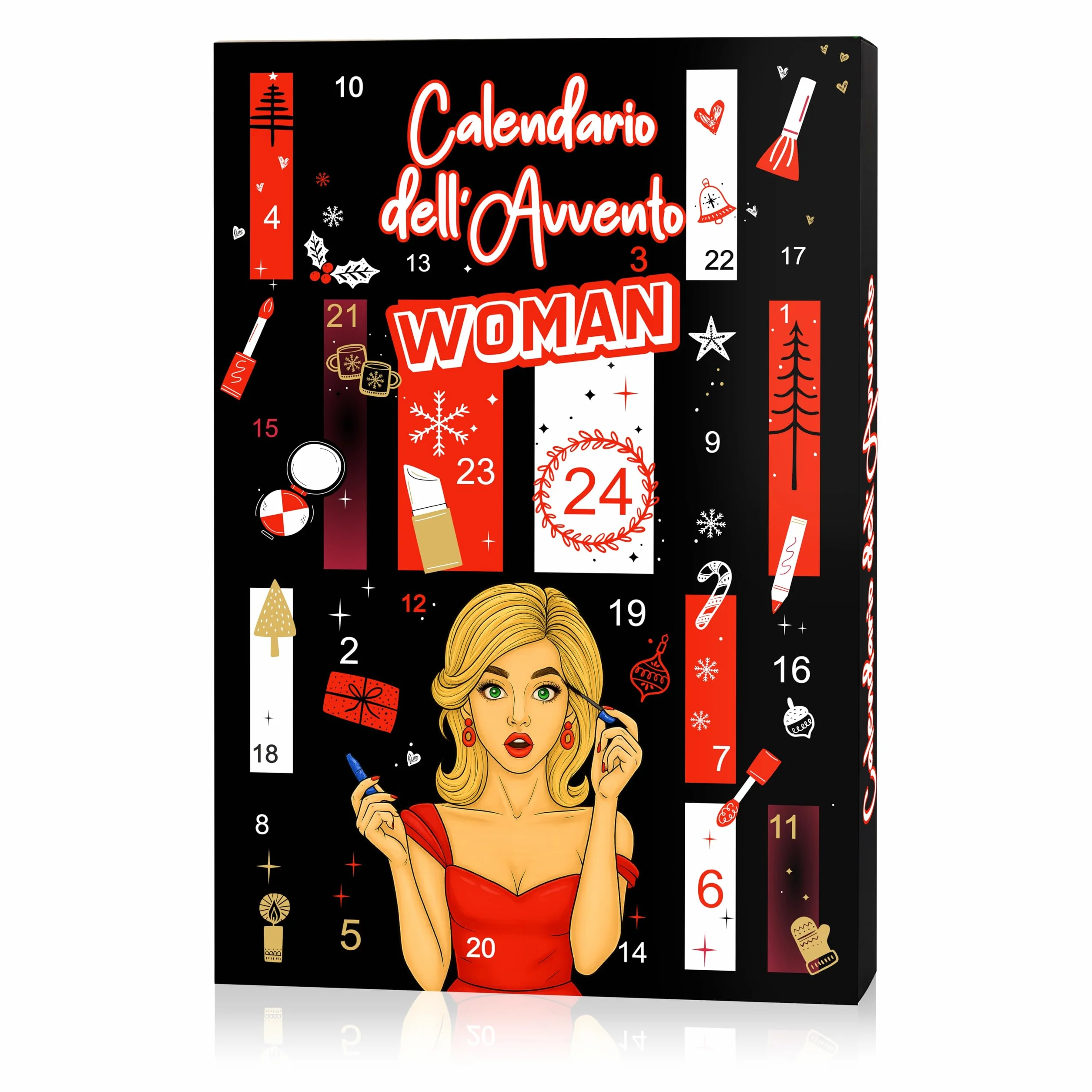 DMC Calendario Dell'Avvento Cosmetici Beauty Make Up 2025 - 24 Sorprese Cosmetici Make Up e Skincare di Marchi Top, Garnier, Deborah, Rimmel, Douglas - Regalo Natale di Qualità per Amanti del Trucco