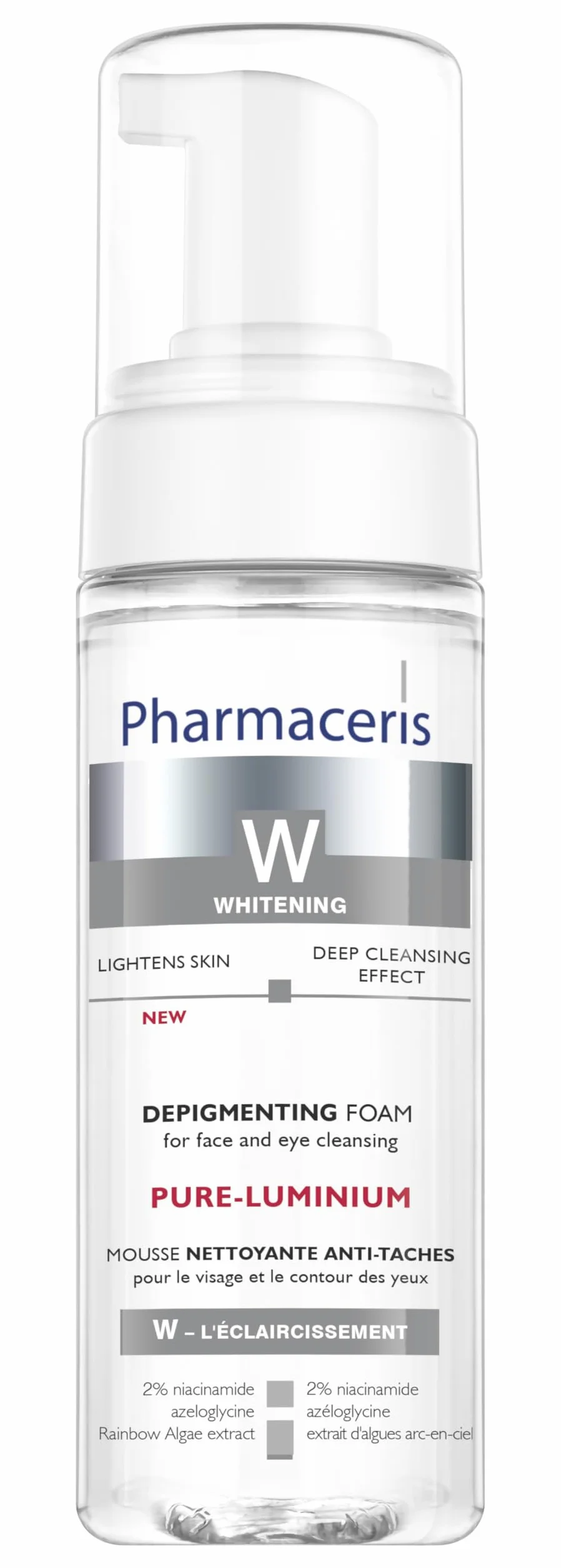 Pharmaceris W – PURI-Luminium I Whitening Foam Cleanser | Pulizia del viso in caso di disturbi della pigmentazione