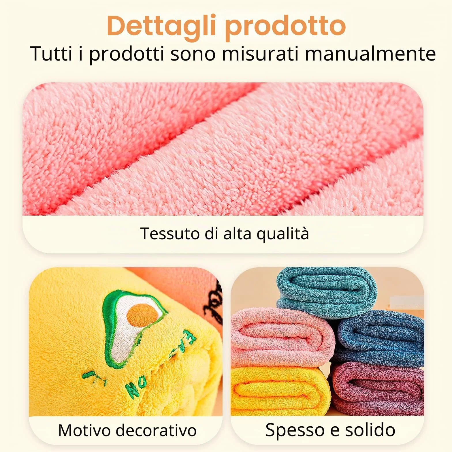 Sporgo 5 Pezzi Asciugamano a Turbante per Capelli, Asciugamano a Turbante con Bottone, Asciugamano a Turbante in Microfibra Super Assorbente ad Asciugatura Rapida per Capelli, Asciugamano per Capelli
