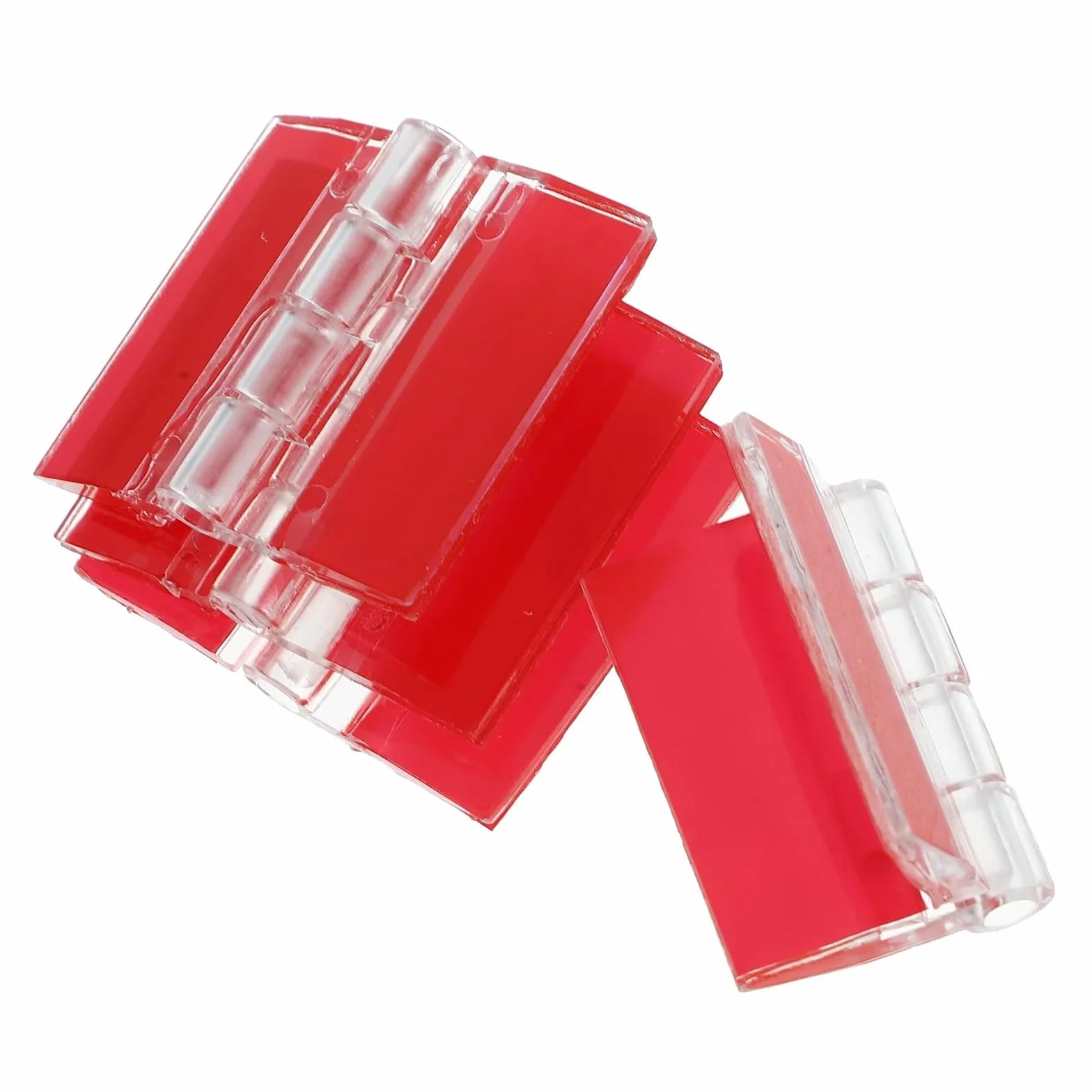 Cerniere autoadesive acriliche 4 pezzi ricambio 3.50x3.00x0.50cm flessibili multifunzionali